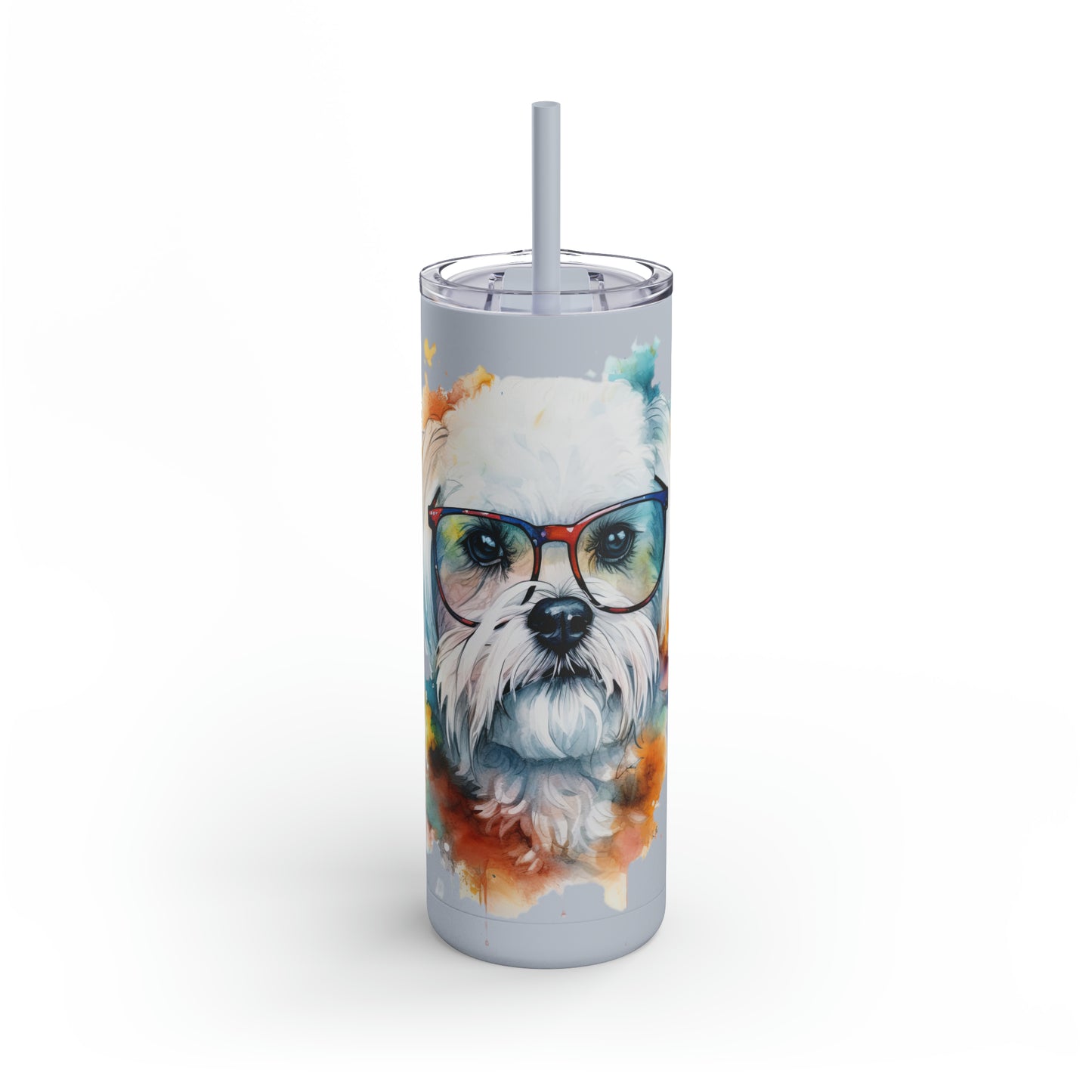 Maltese Dog 5 Maars Maker Skinny Matte Tumbler, 20oz