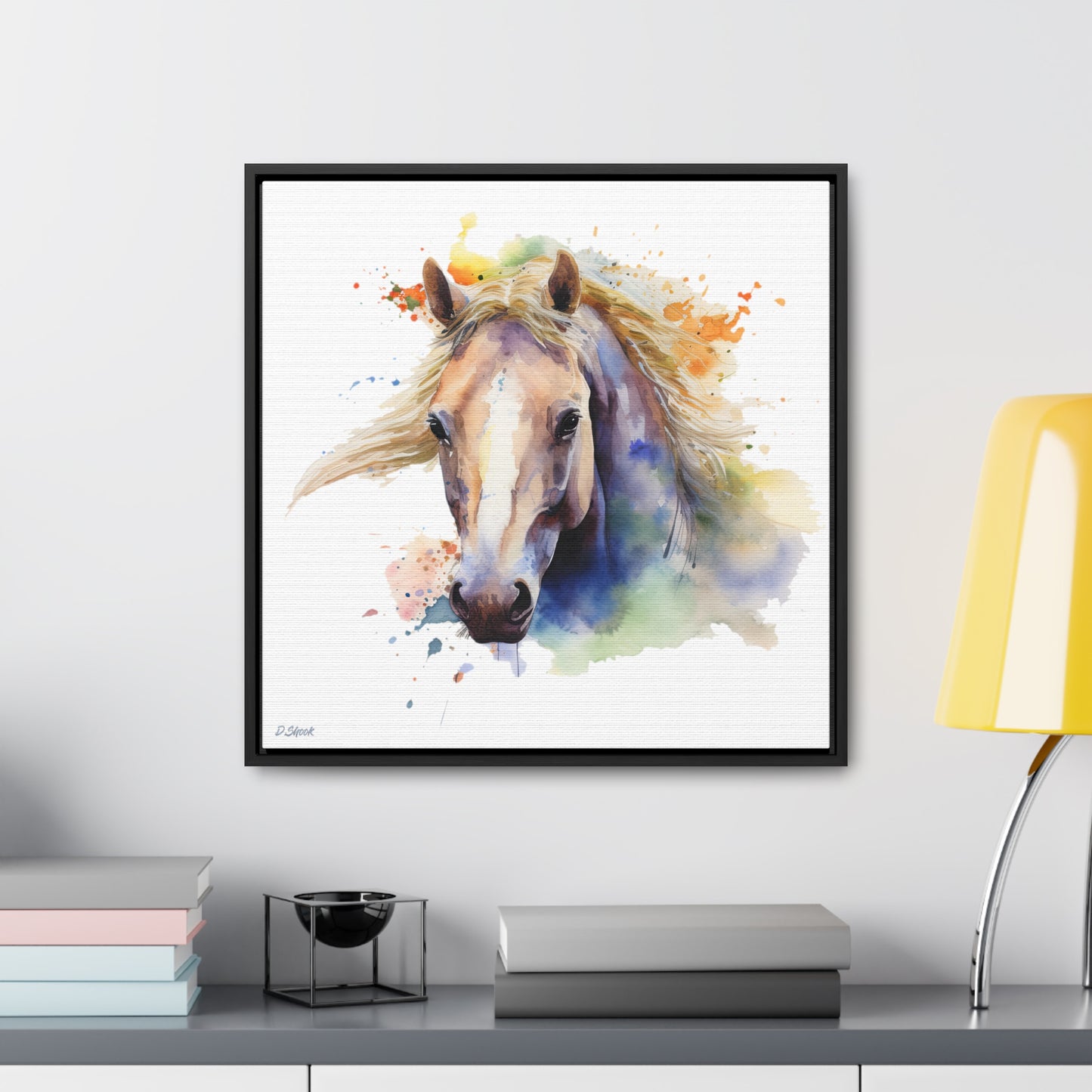 Horse Rescue 19 Gallery Canvas Wraps, Square Frame