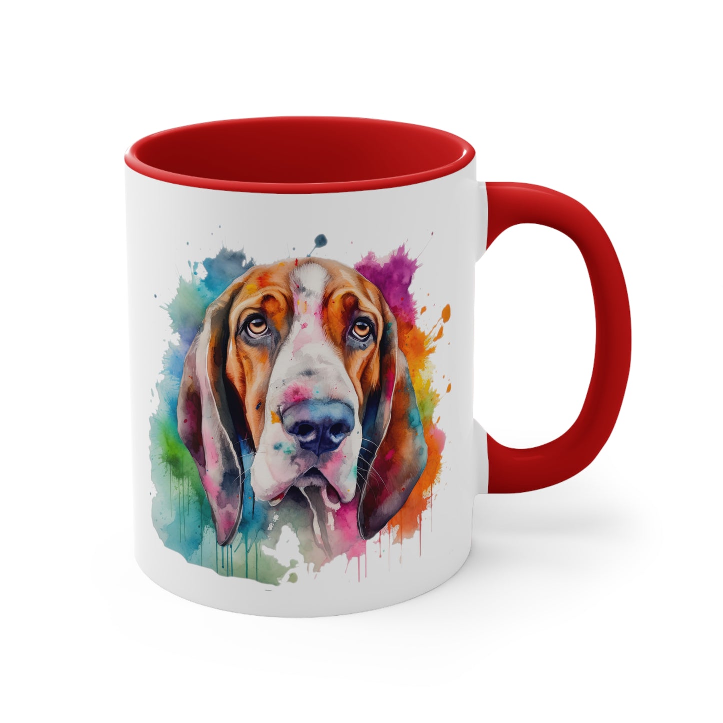 Basset Hound 3 Accent Mugs