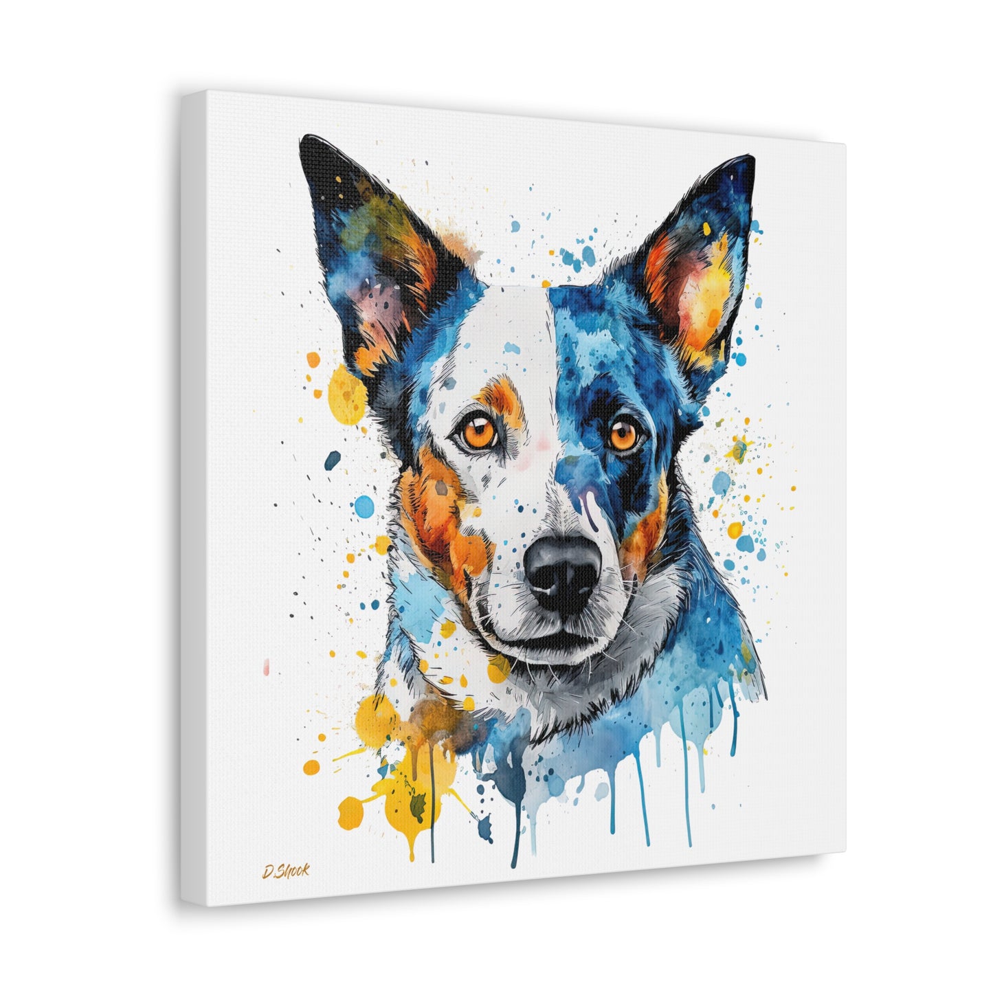 Blue Heeler 2 Canvas Gallery Wraps