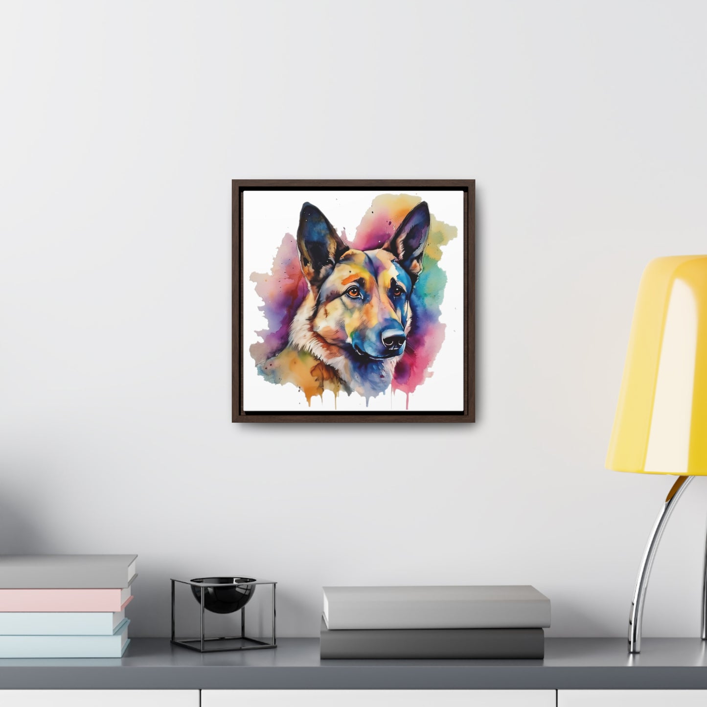 German Sheppard 3B Gallery Canvas Wraps, Square Frame