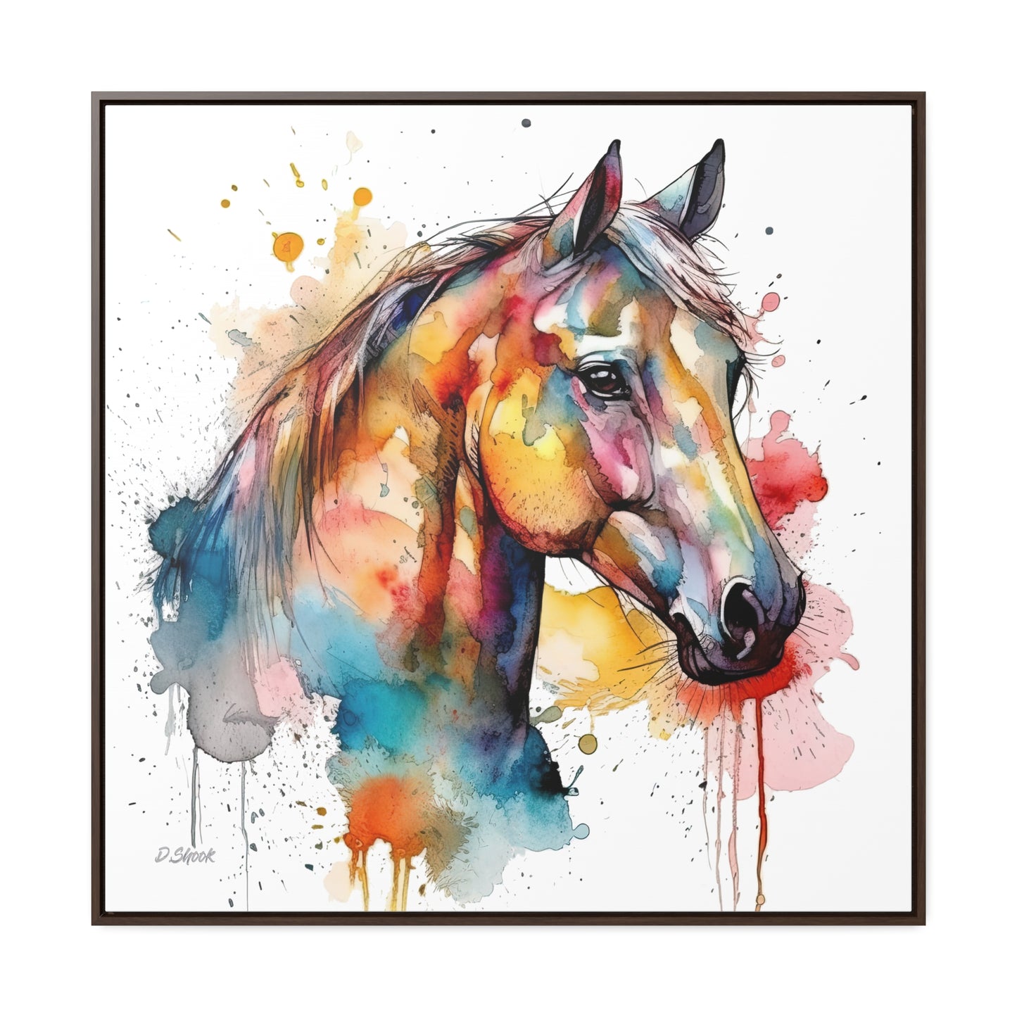 Horse Rescue 2 Gallery Canvas Wraps, Square Frame