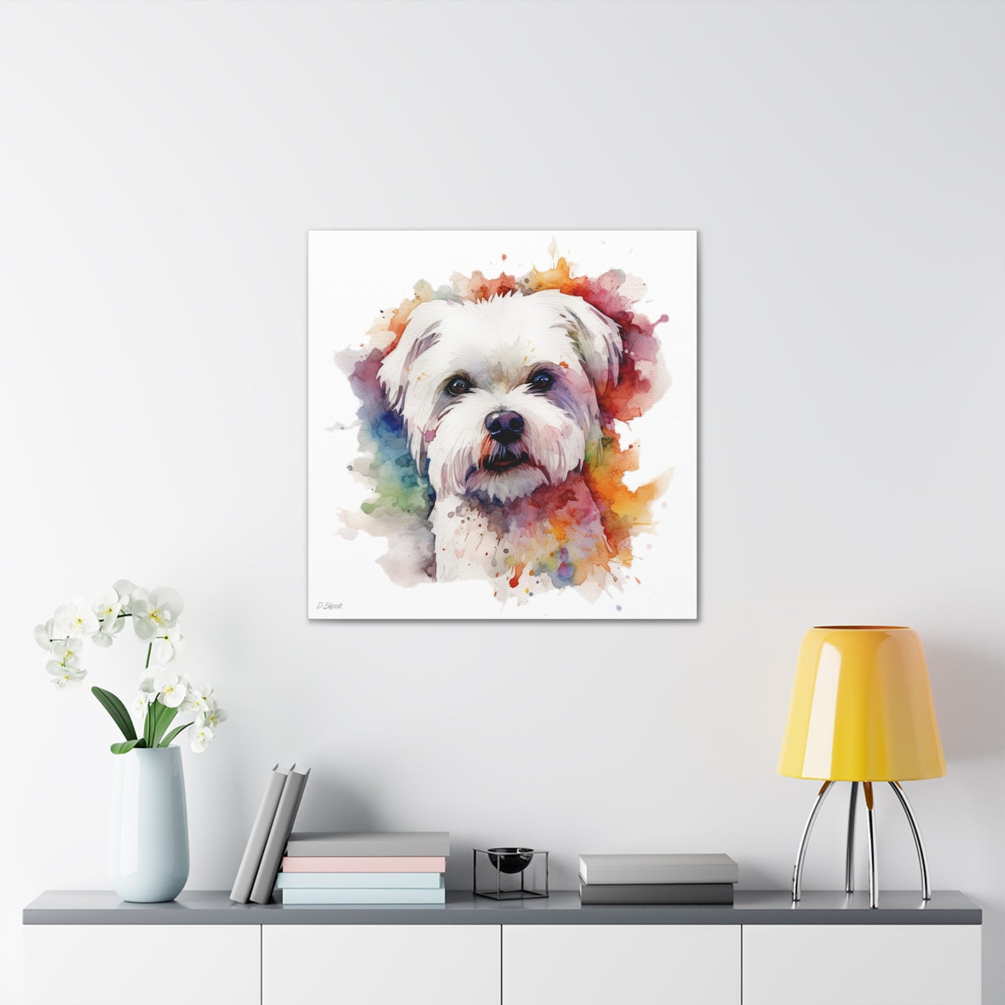 Maltese Dog 2 Canvas Gallery Wraps