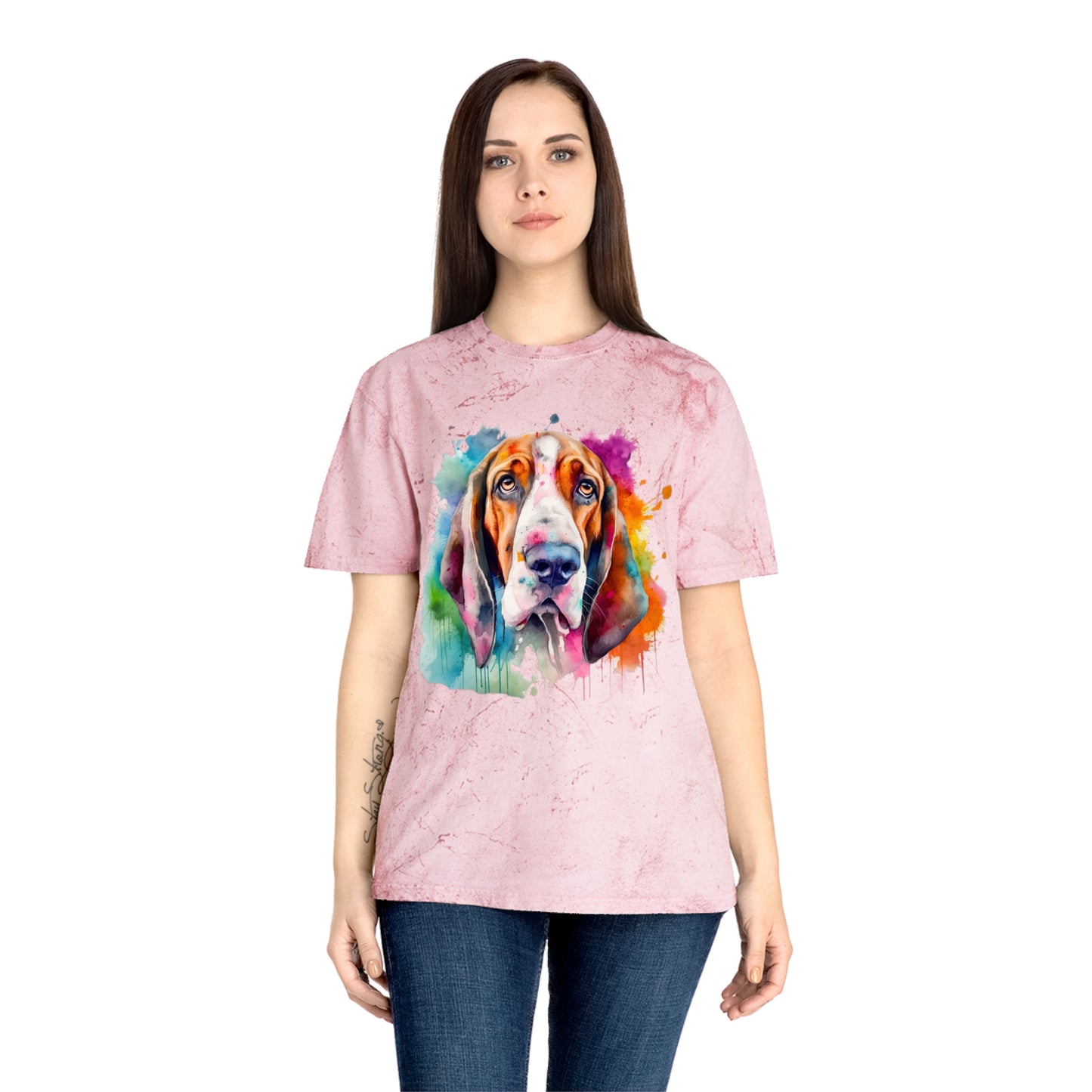 Basset Hound 3 Unisex Color Blast T-Shirt