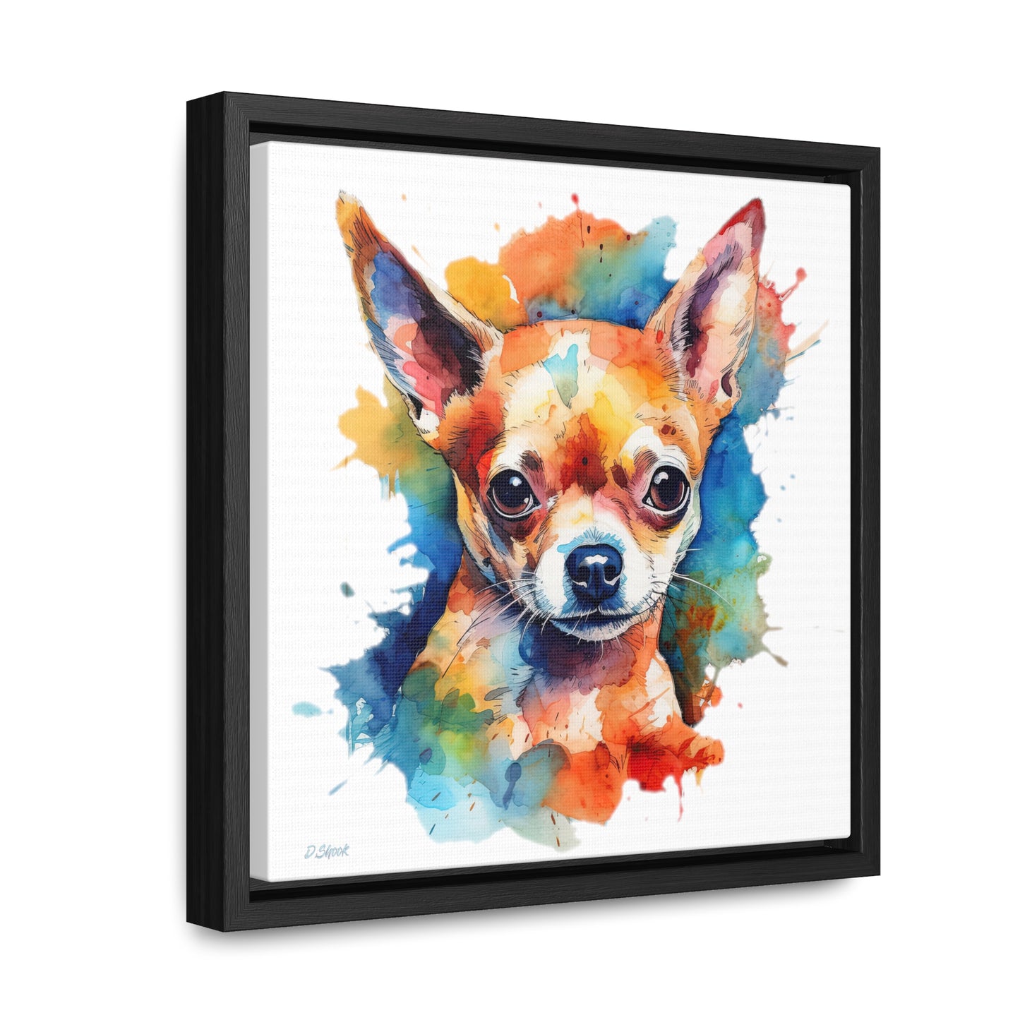 Chihuahua 6 Gallery Canvas Wraps, Square Frame