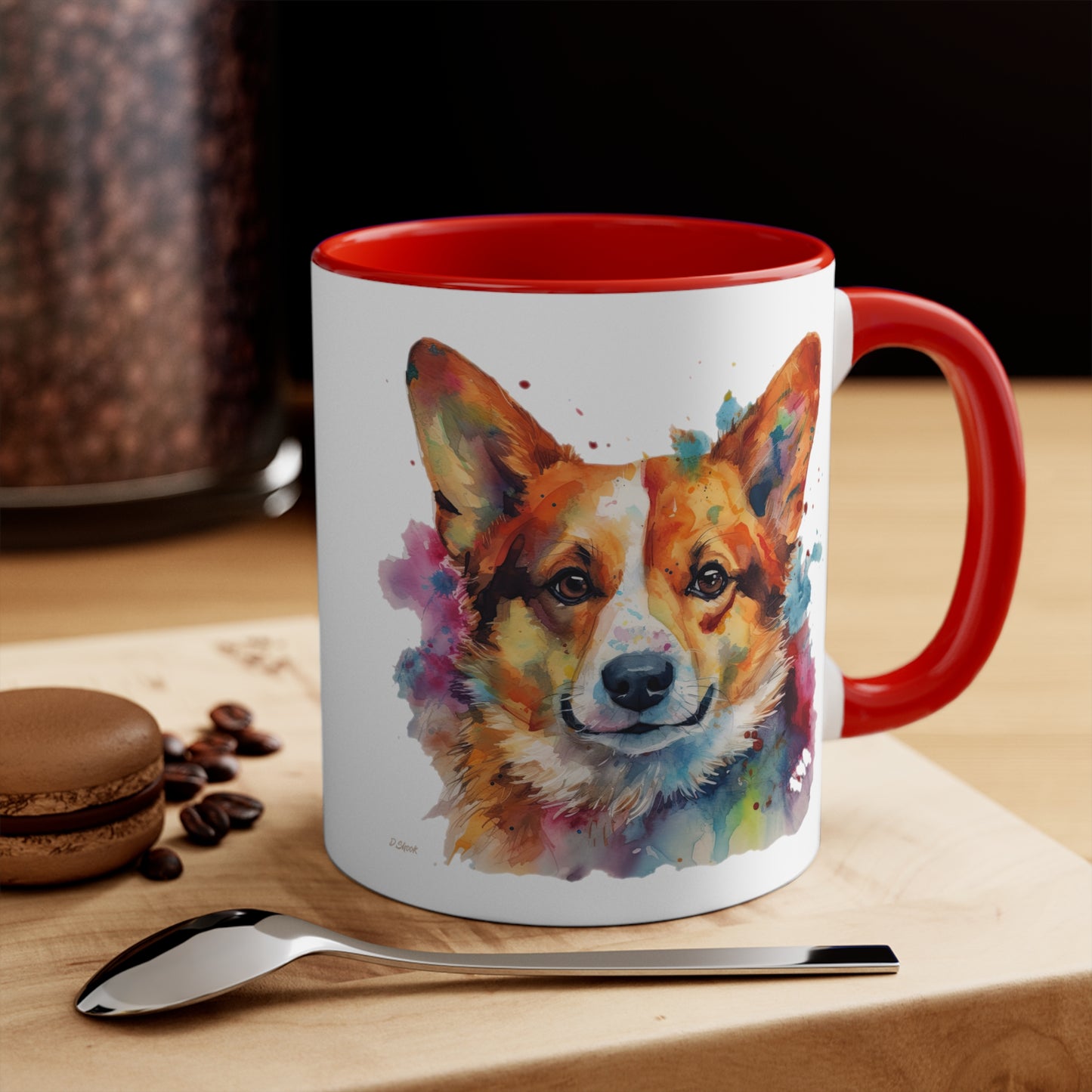 Pembroke Welsh Corgi 2 Accent Mugs