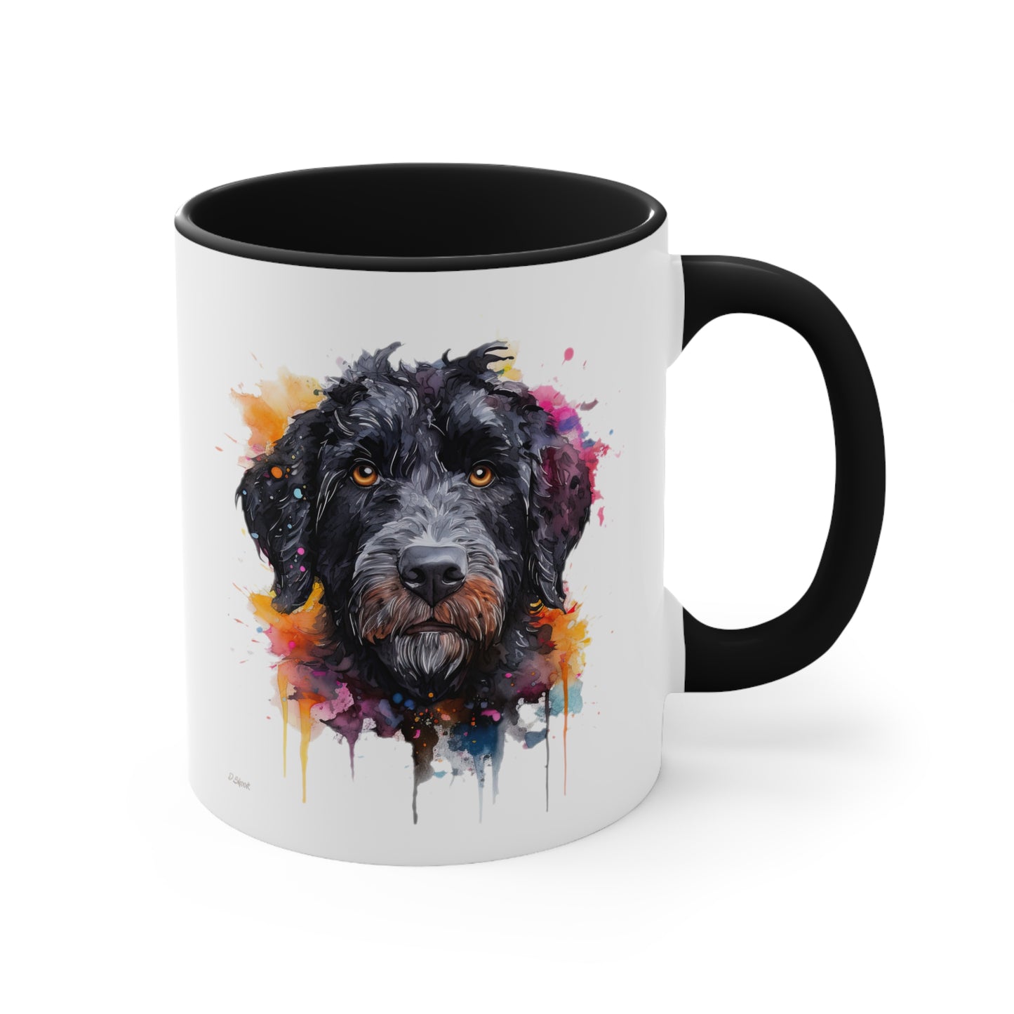 Portuguese Water Dog 5 Accent Mugs