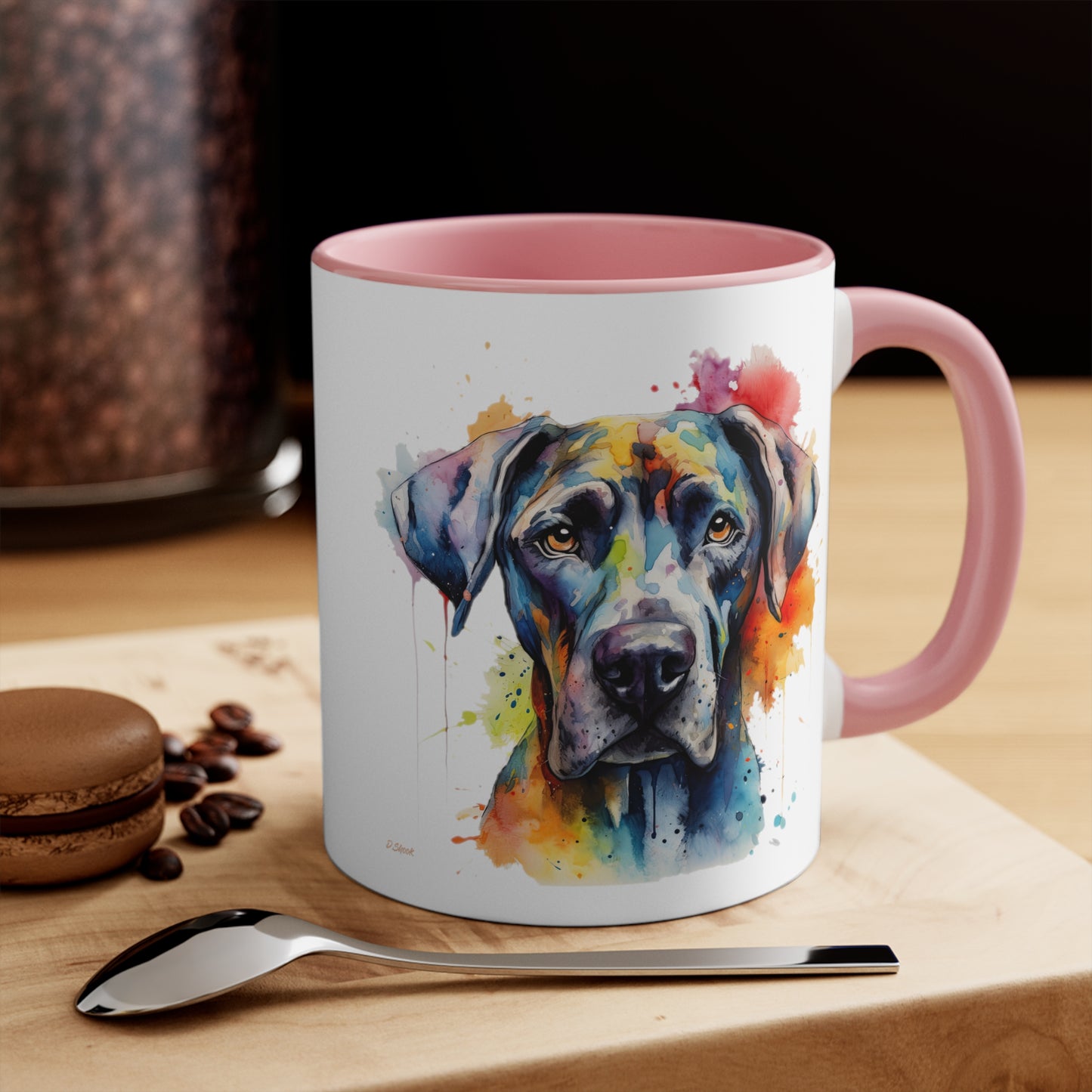 Great Dane 2 Accent Mugs