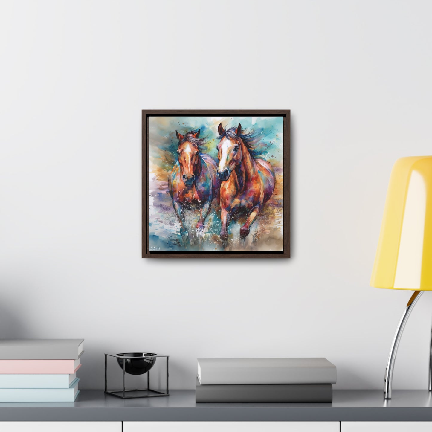 Horse Rescue 7 Gallery Canvas Wraps, Square Frame