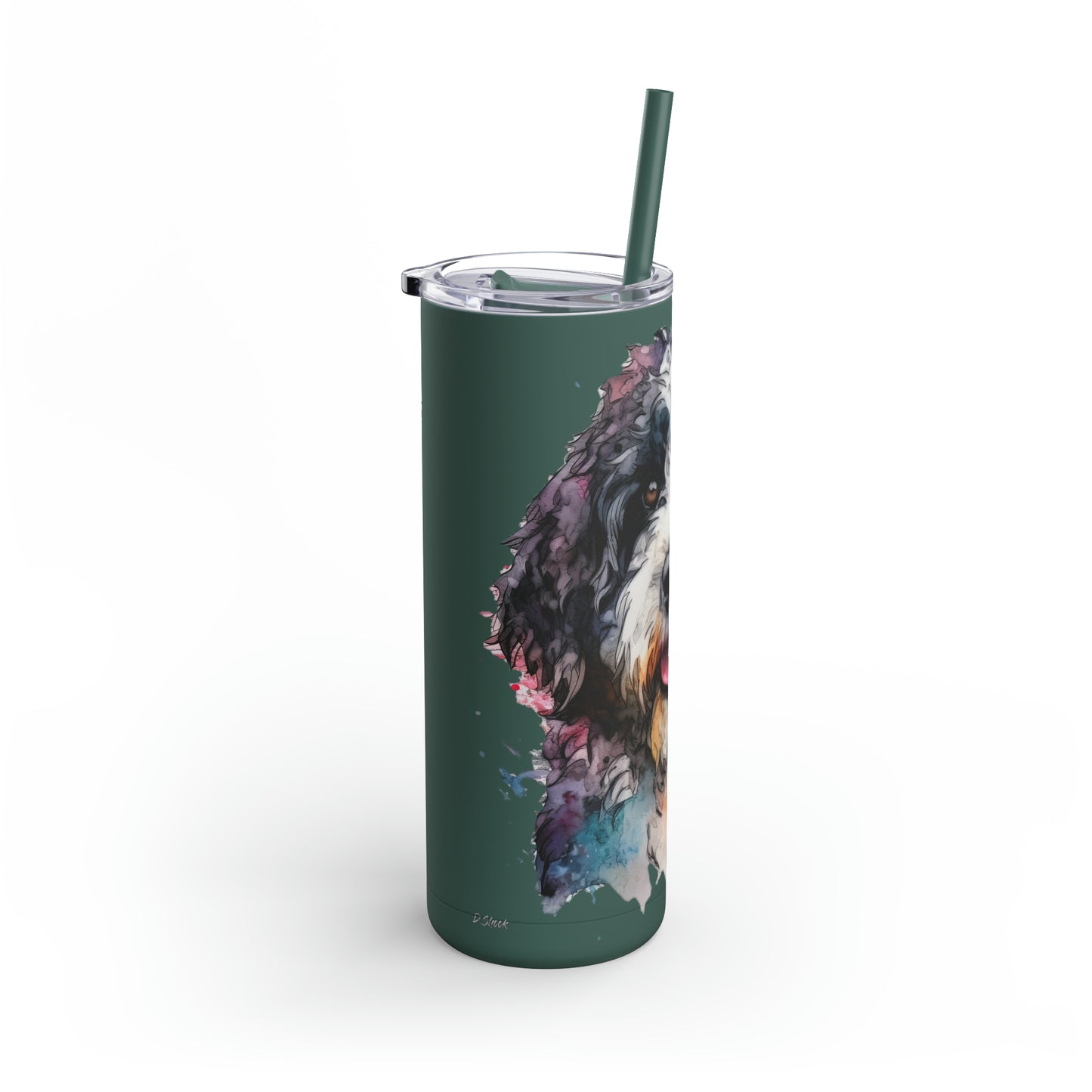 Portuguese Water Dog 2 Maars Maker Skinny Matte Tumbler, 20oz