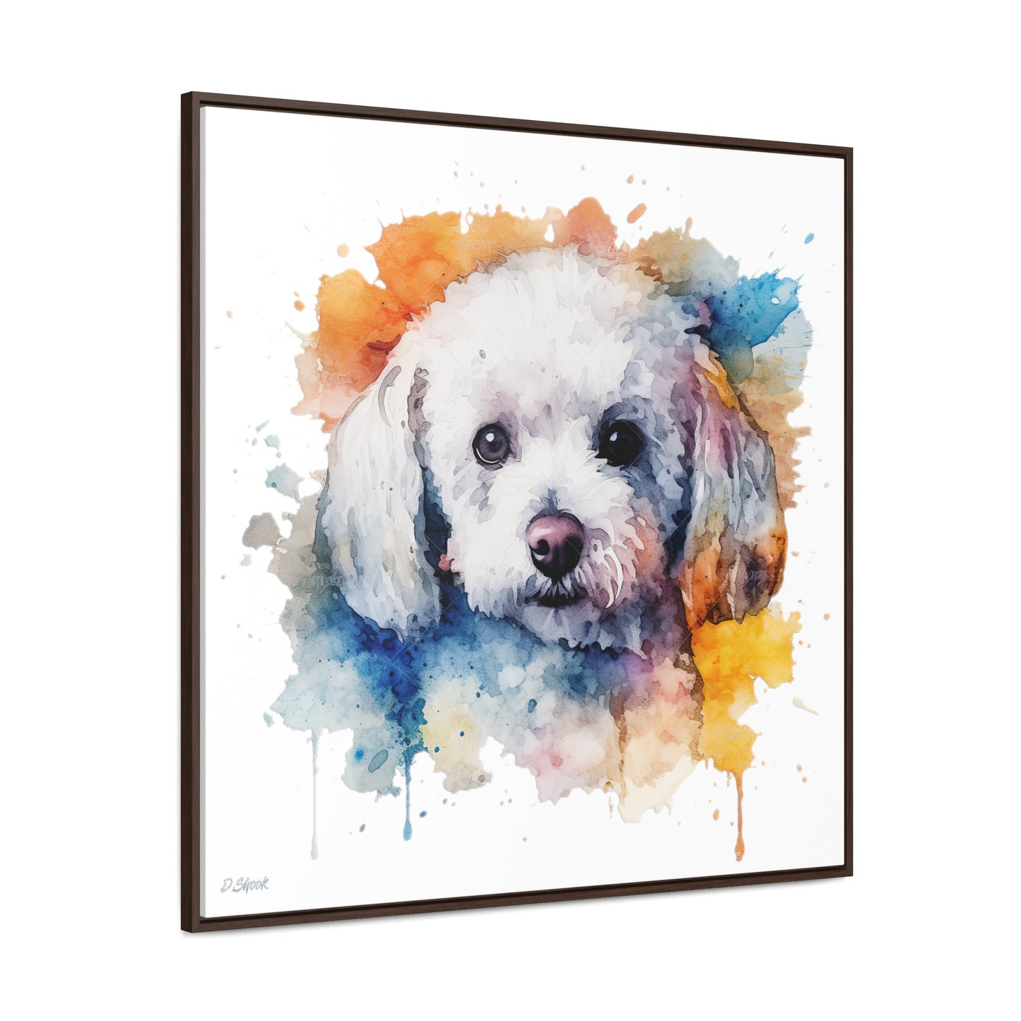 Bichon Frise 3 Gallery Canvas Wraps, Square Frame