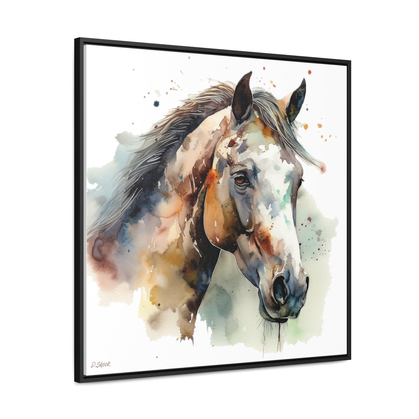 Horse Rescue 22 Gallery Canvas Wraps, Square Frame