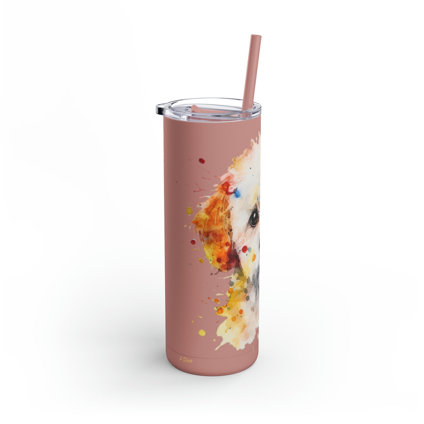 Bichon Frise 2 Maars Maker Skinny Matte Tumbler, 20oz