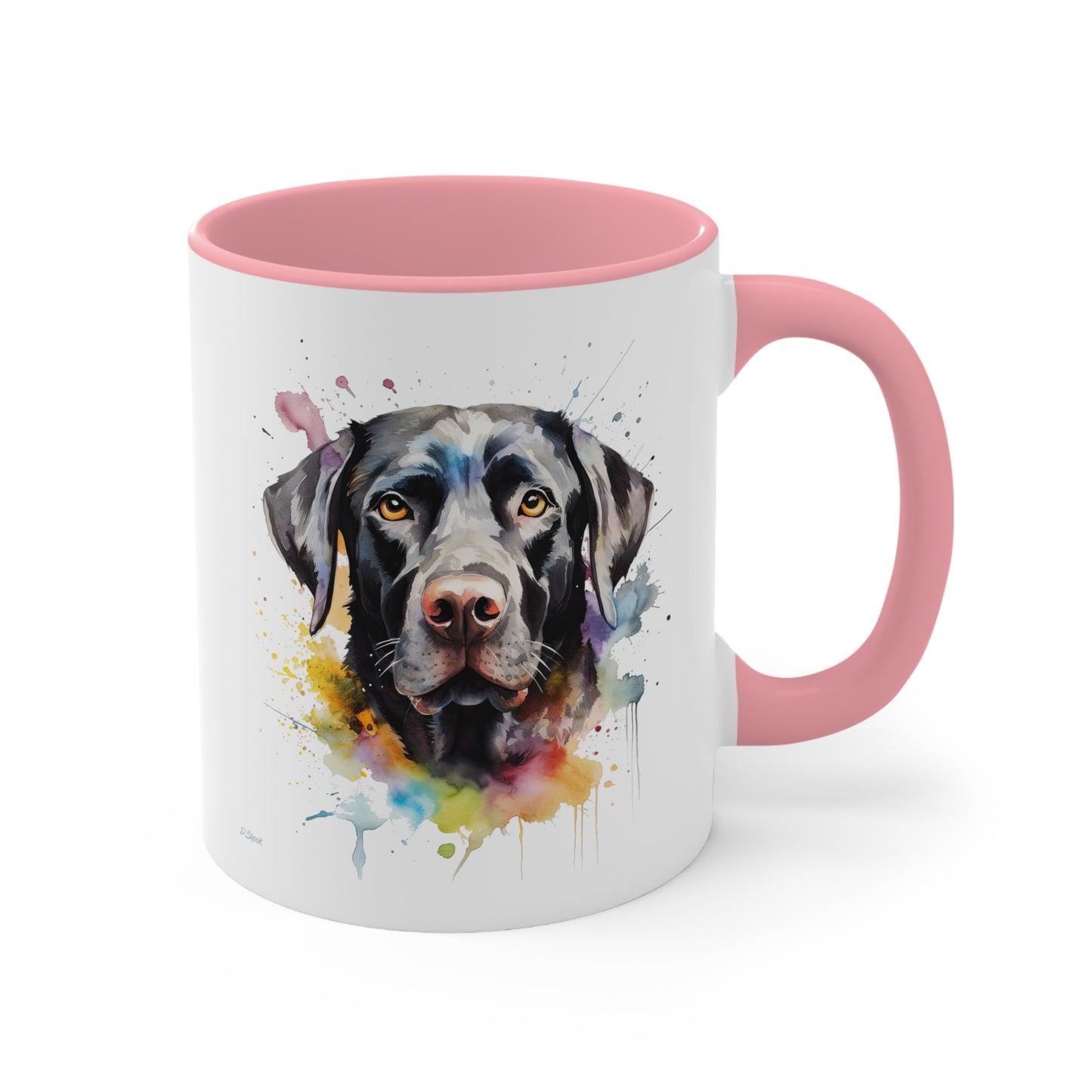 Black Lab 6 Accent Mugs