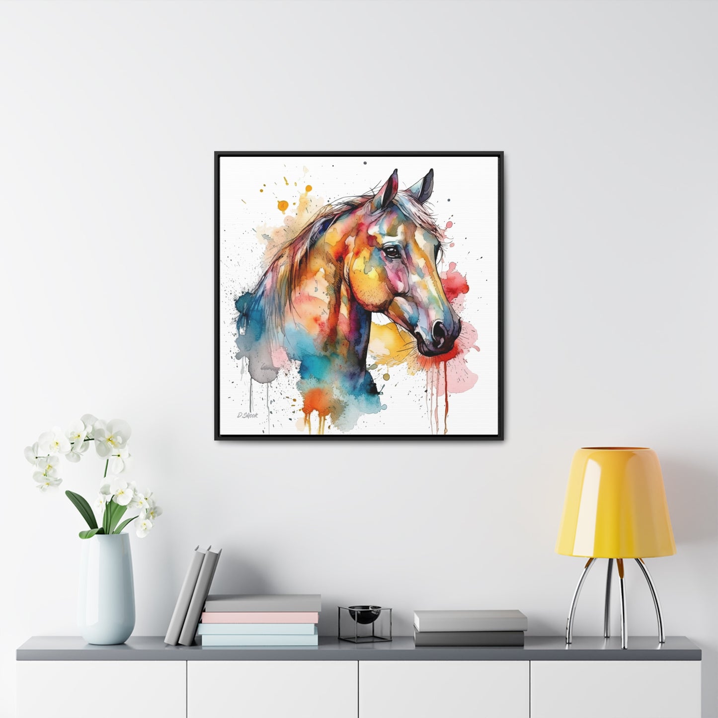 Horse Rescue 2 Gallery Canvas Wraps, Square Frame