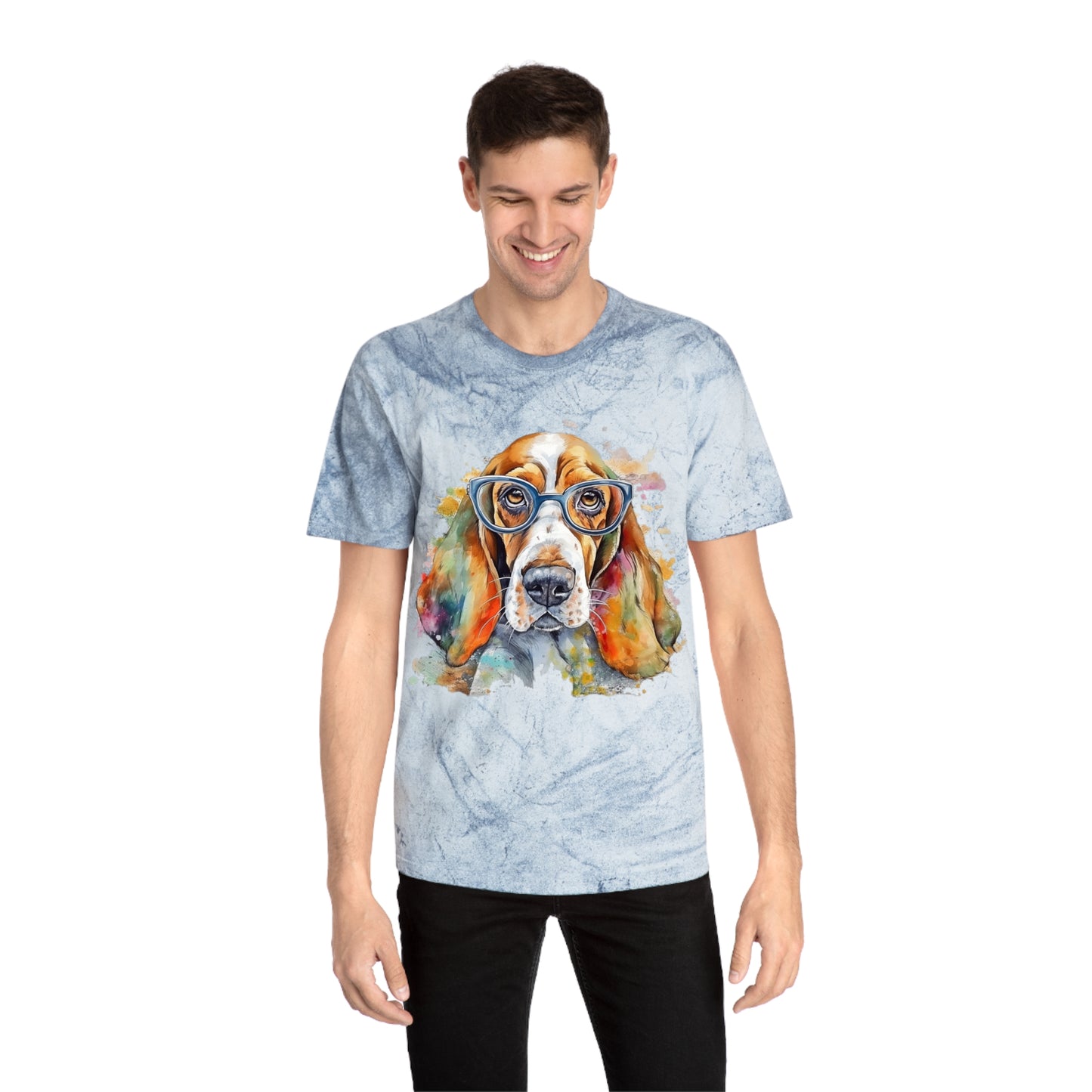 Basset Hound 5 Unisex Color Blast T-Shirt