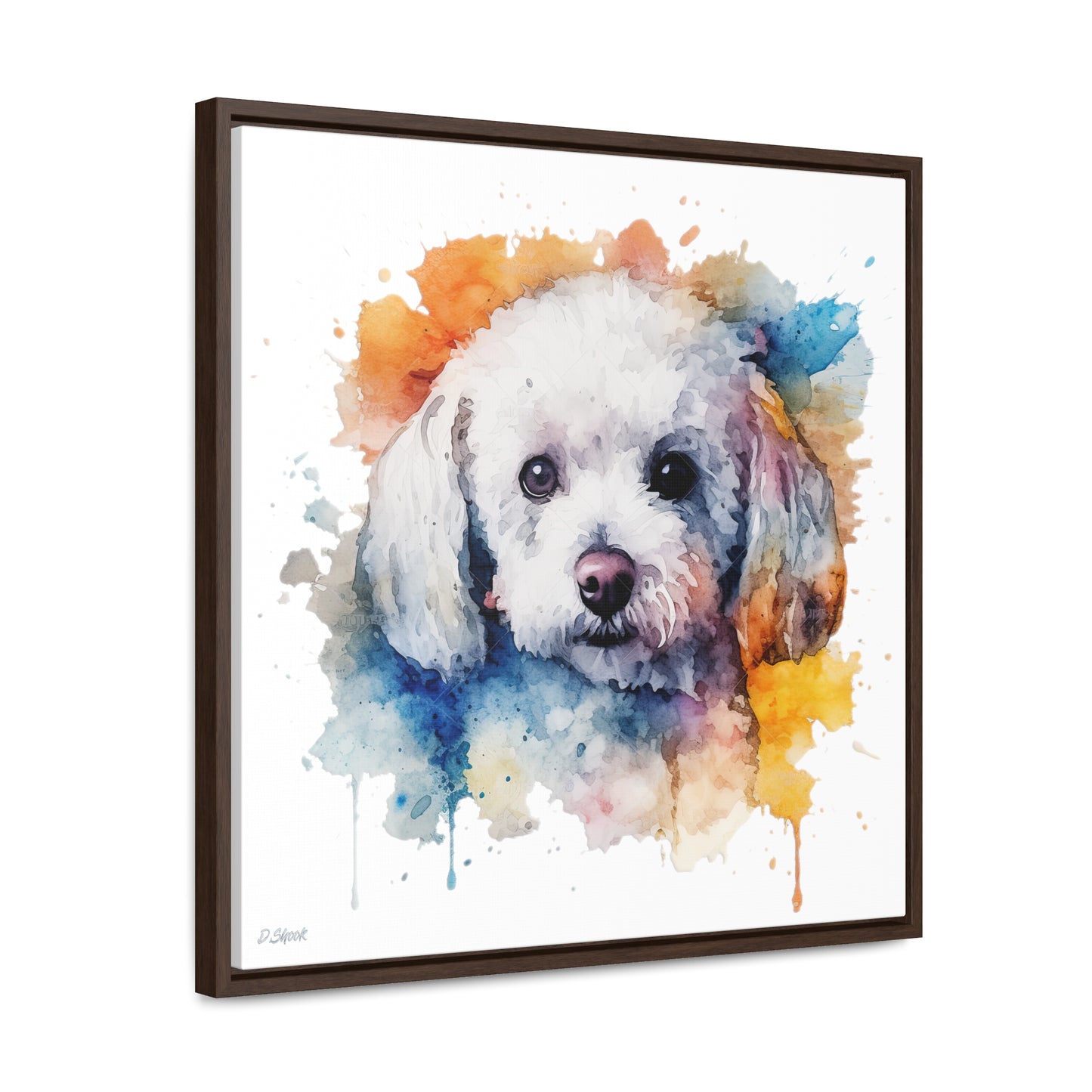 Bichon Frise 3 Gallery Canvas Wraps, Square Frame