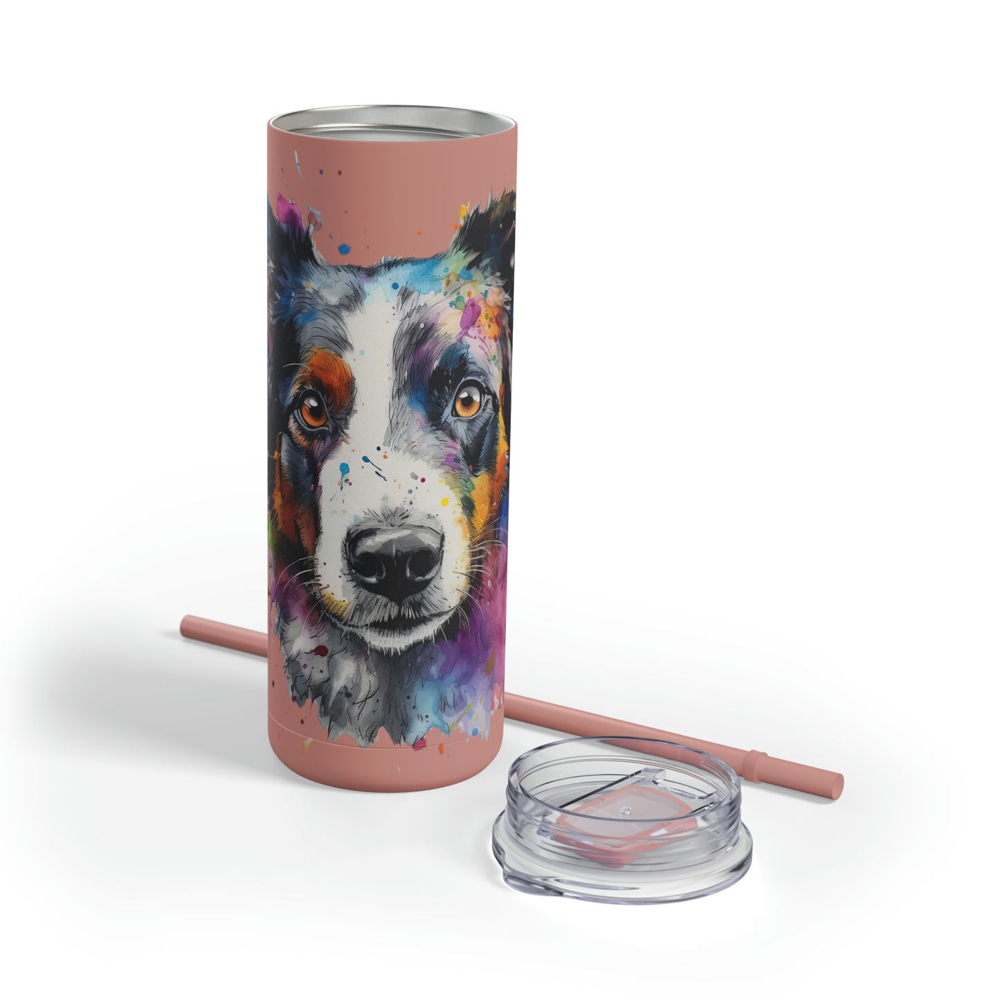 Border Collie 1 Maars Maker Skinny Matte Tumbler, 20oz