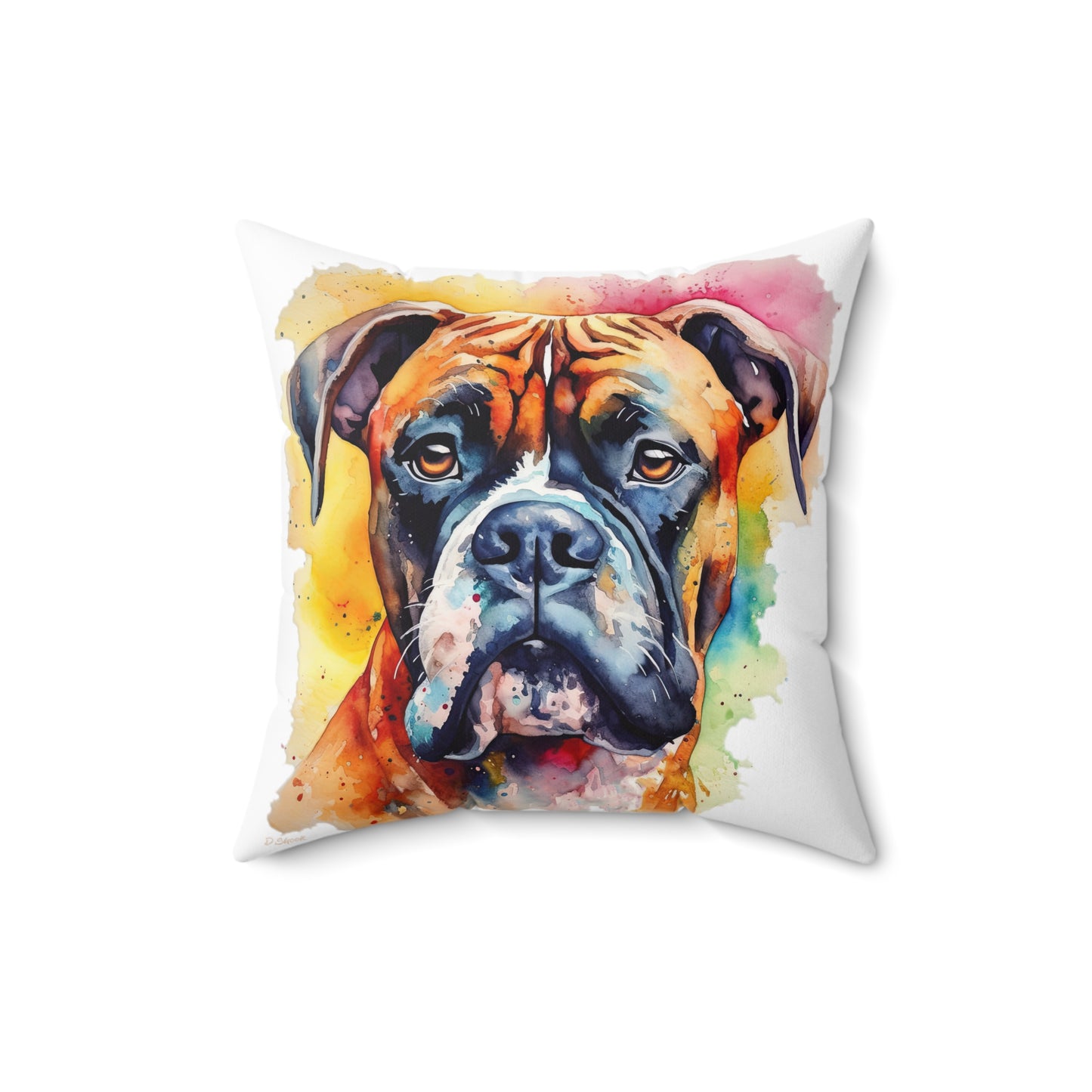 Boxer 1 Spun Polyester Square Pillow