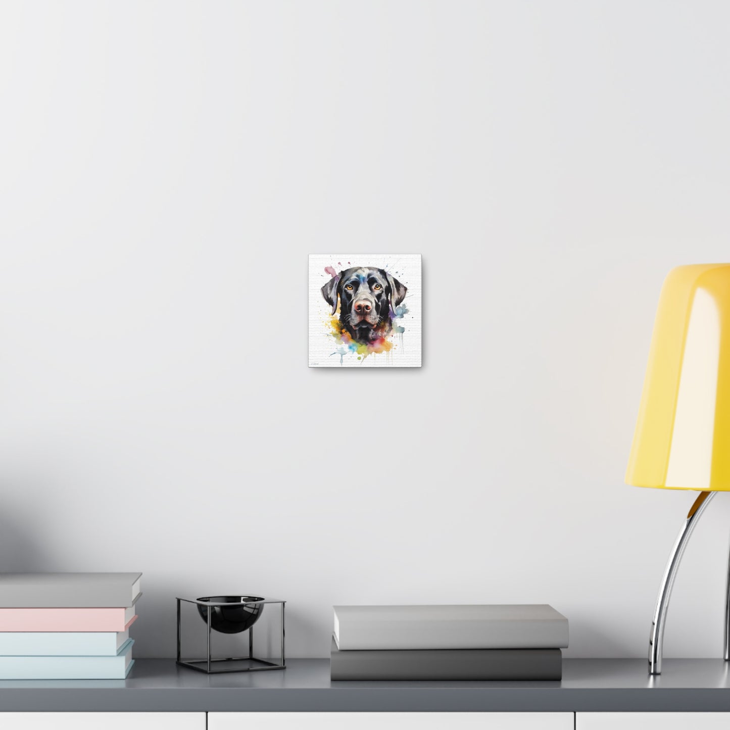 Black Lab 6 Canvas Gallery Wraps