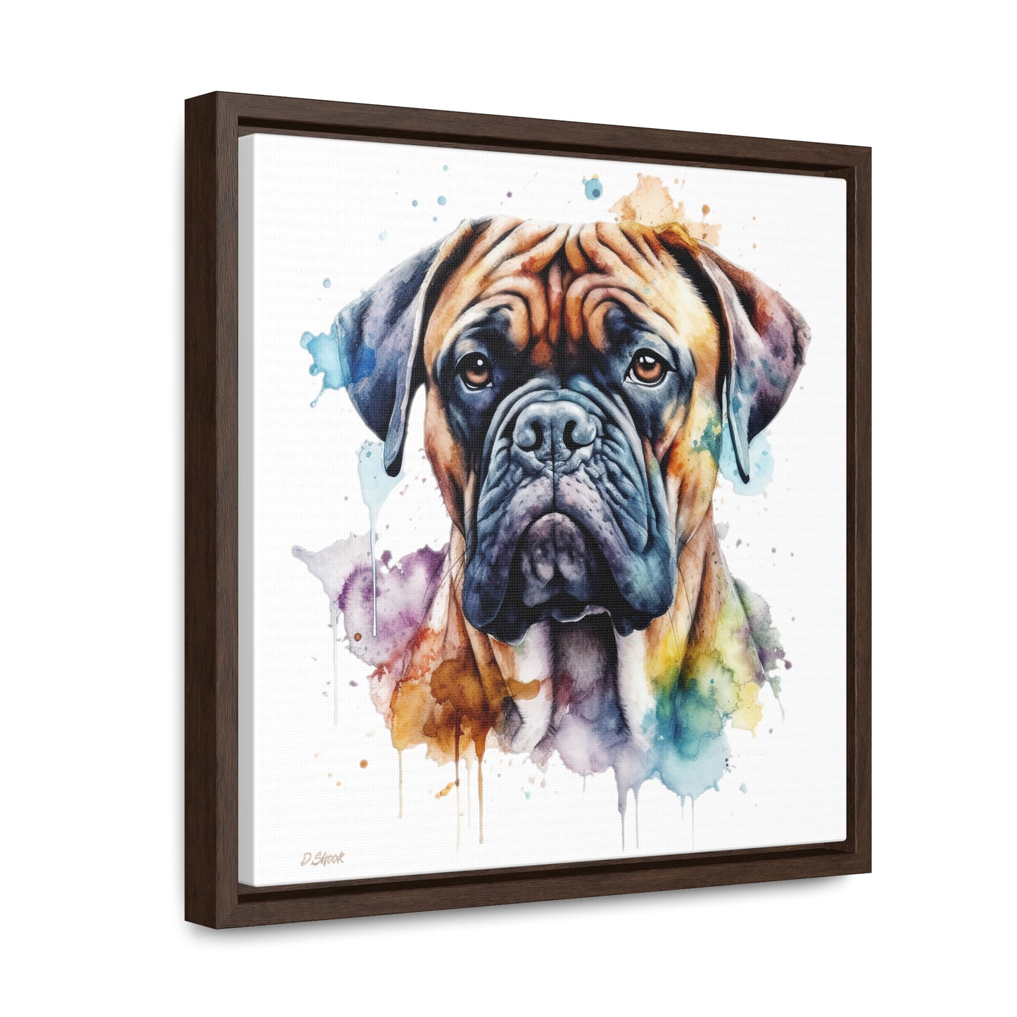 Bullmastiff 1 Gallery Canvas Wraps, Square Frame