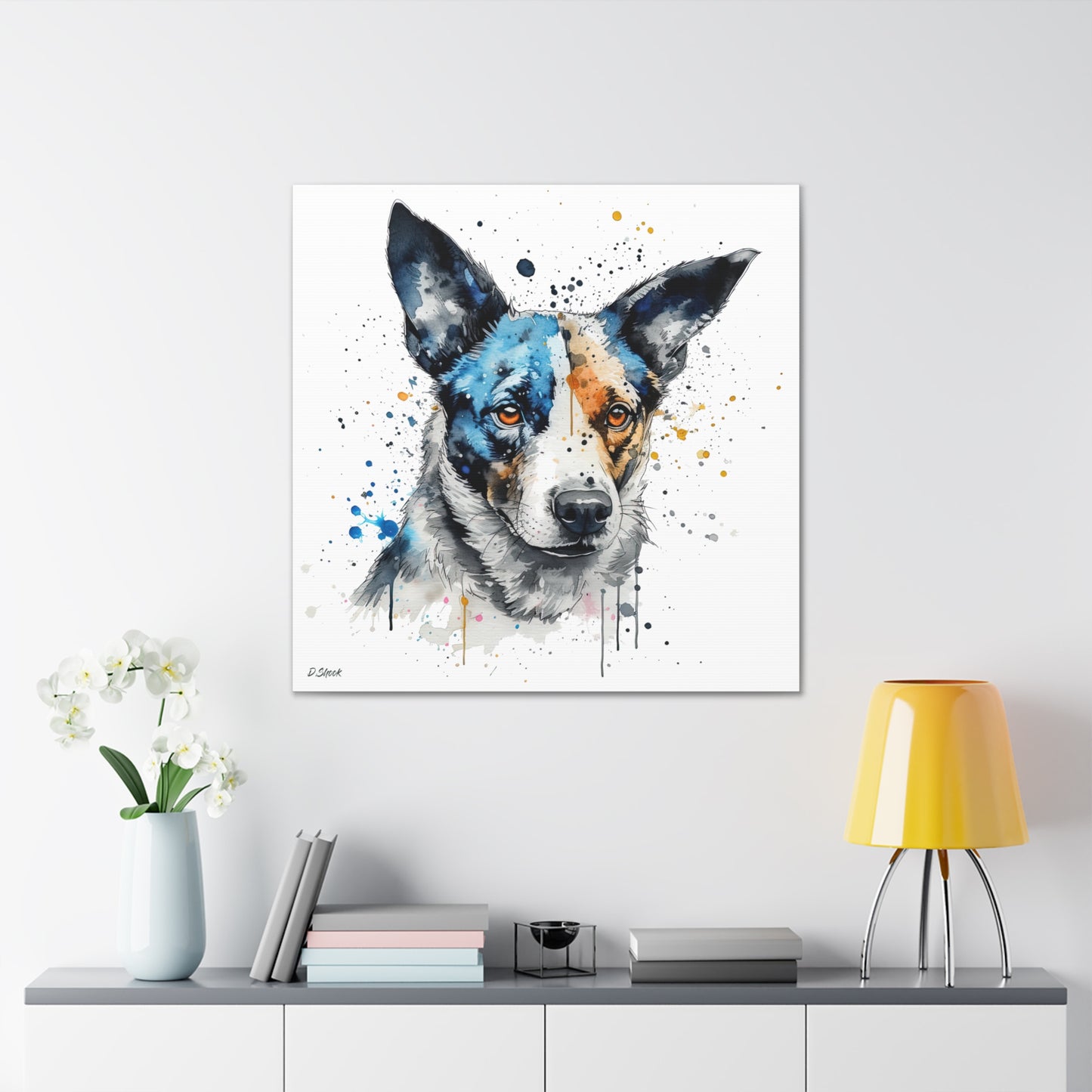 Blue Heeler 1 Canvas Gallery Wraps