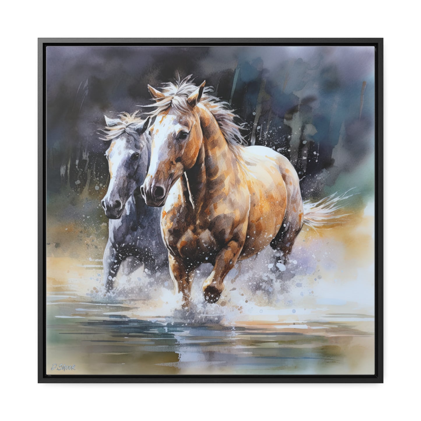 Horse Rescue 18 Gallery Canvas Wraps, Square Frame
