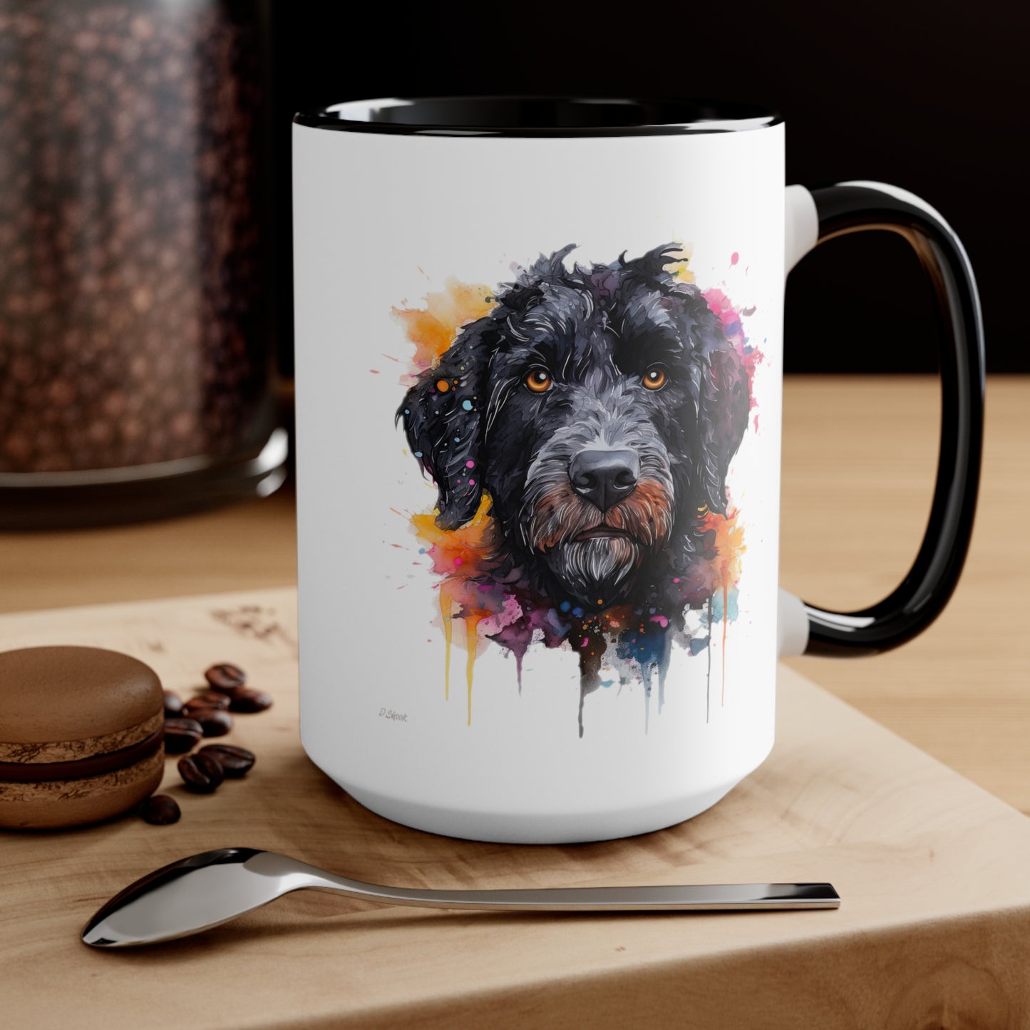 Portuguese Water Dog 5 Accent Mugs