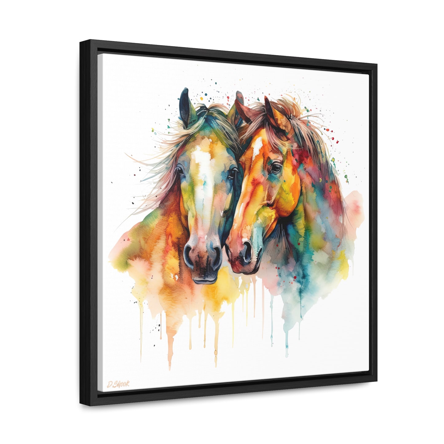 Horse Rescue 6 Gallery Canvas Wraps, Square Frame