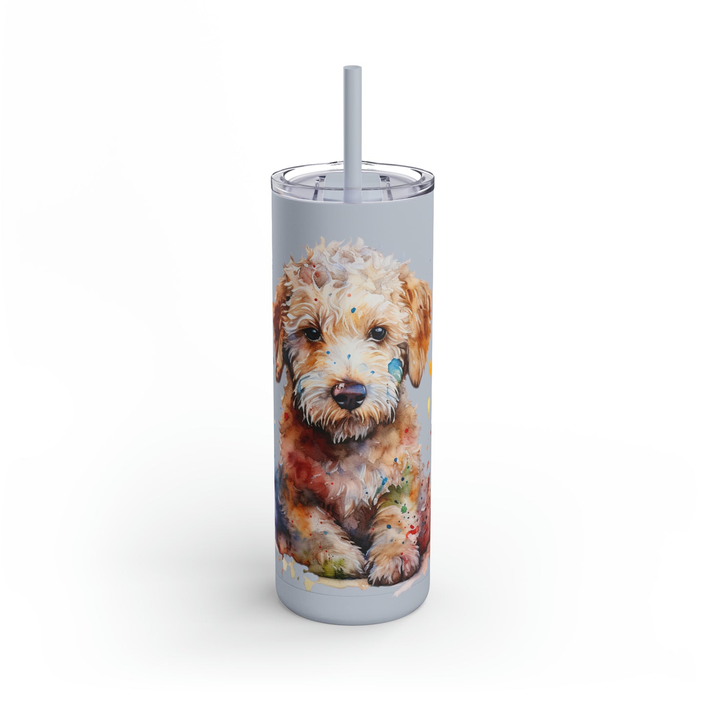 Mini Golden Doodle 1 Maars Maker Skinny Matte Tumbler, 20oz