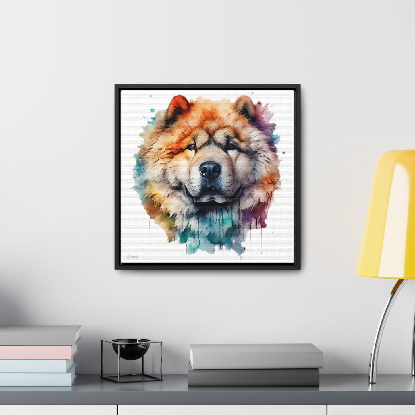 Chow Chow 3 Gallery Canvas Wraps, Square Frame