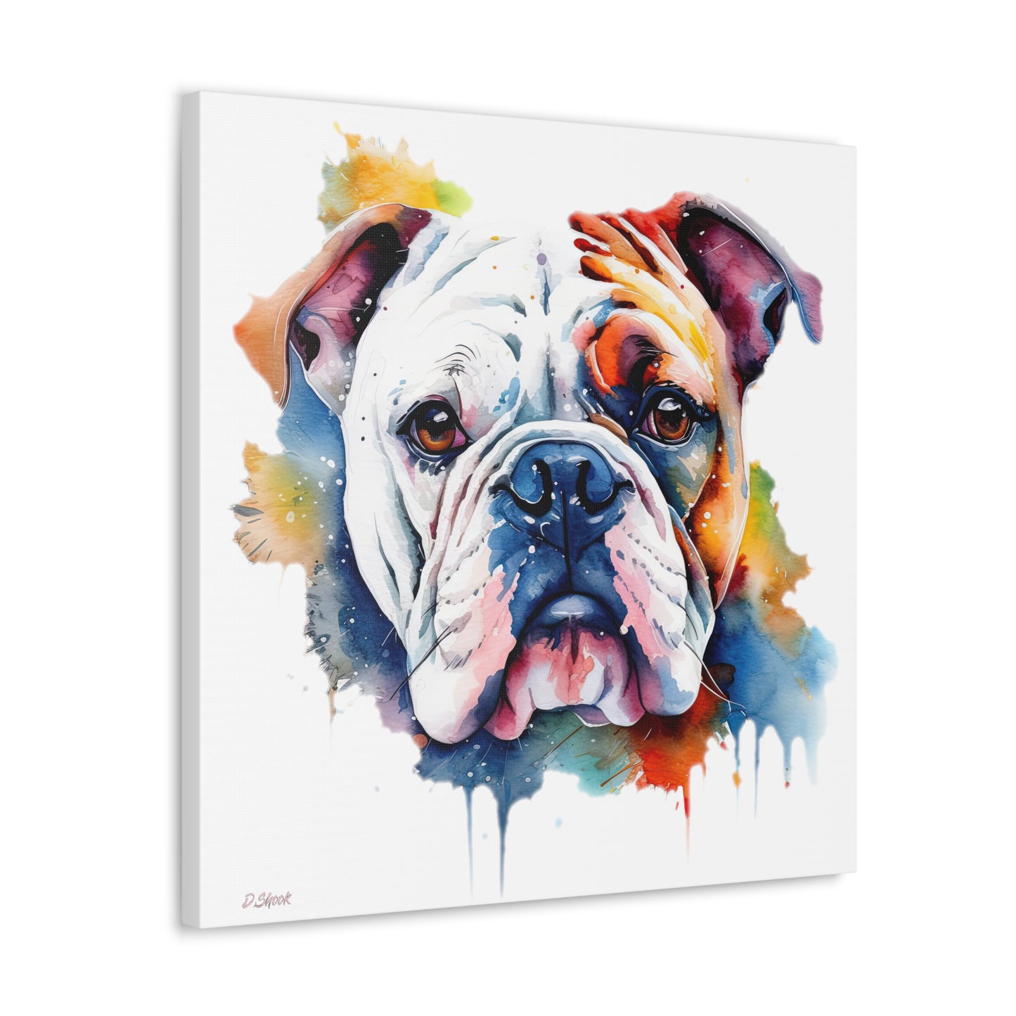 bulldog 4 Canvas Gallery Wraps