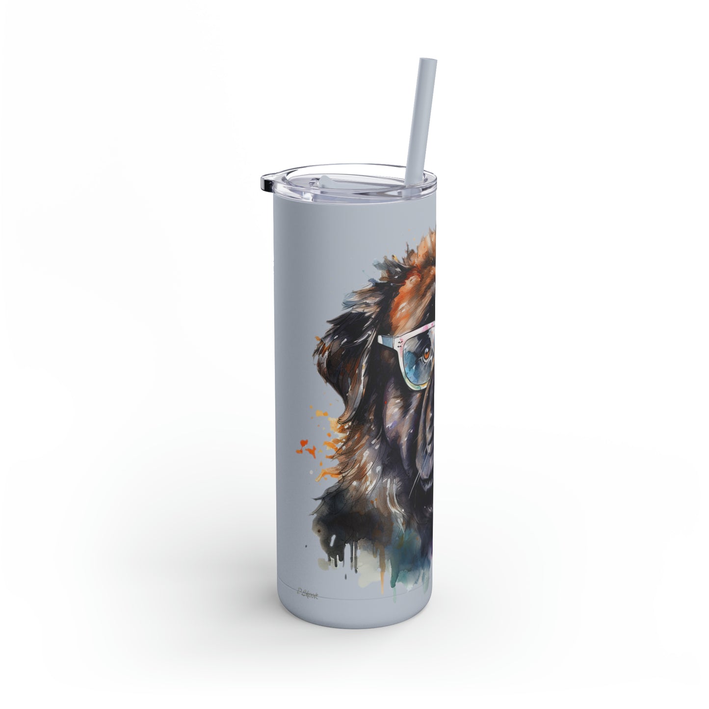 Newfoundland Dog 5 Maars Maker Skinny Matte Tumbler, 20oz