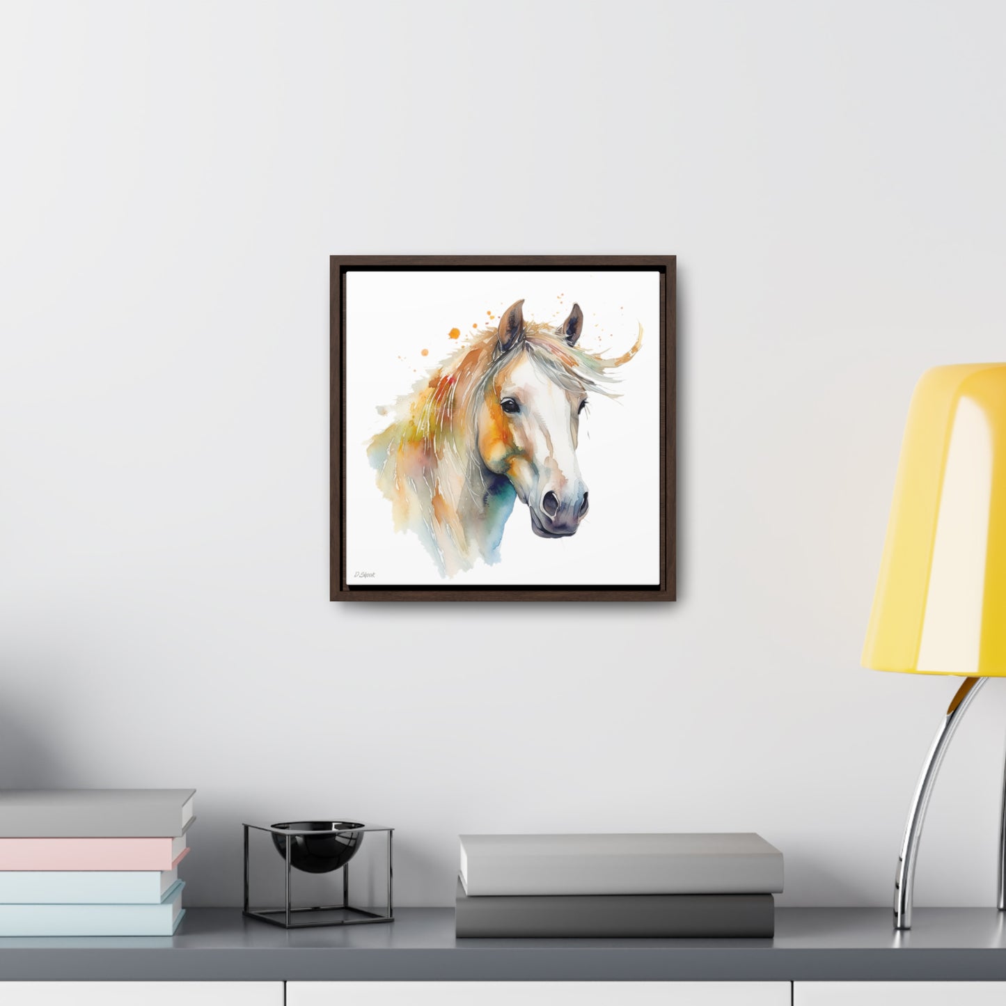 Horse Rescue 21 Gallery Canvas Wraps, Square Frame