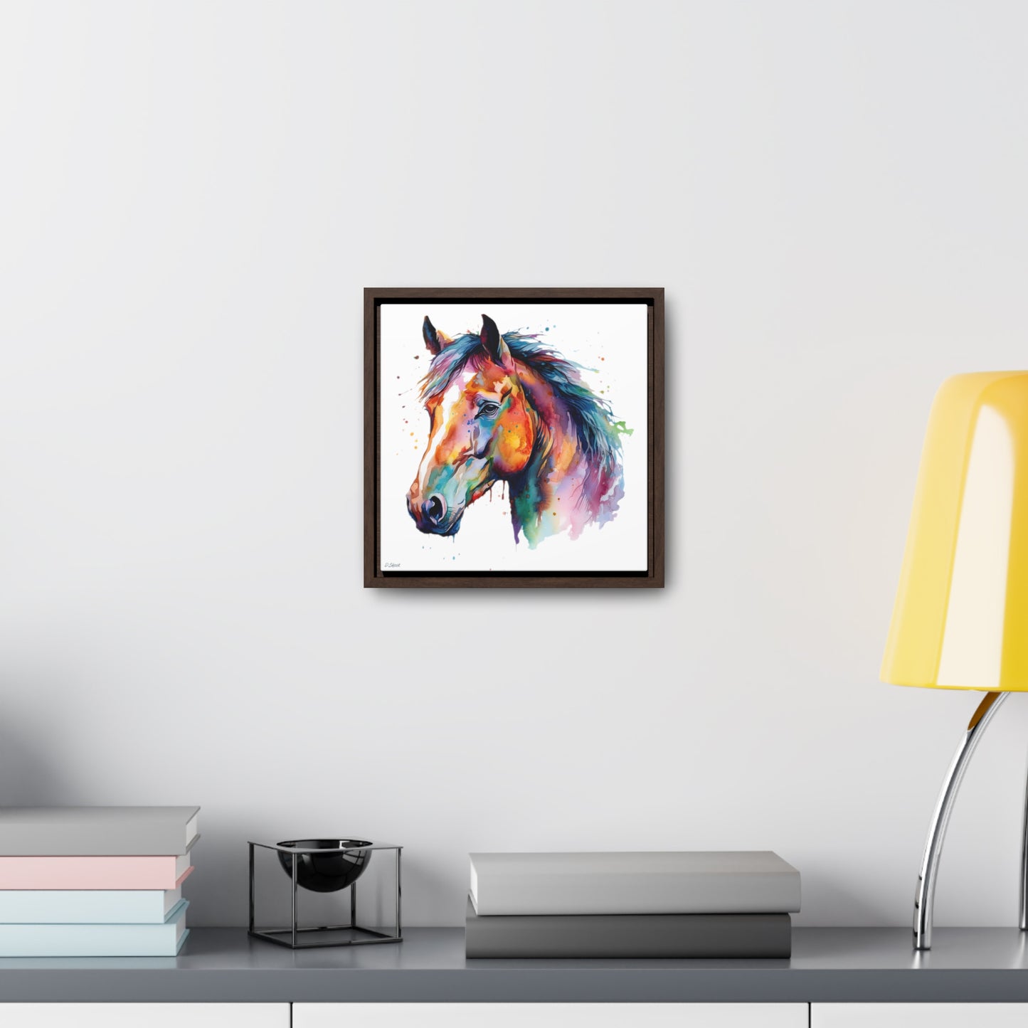 Horse Rescue 23 Gallery Canvas Wraps, Square Frame