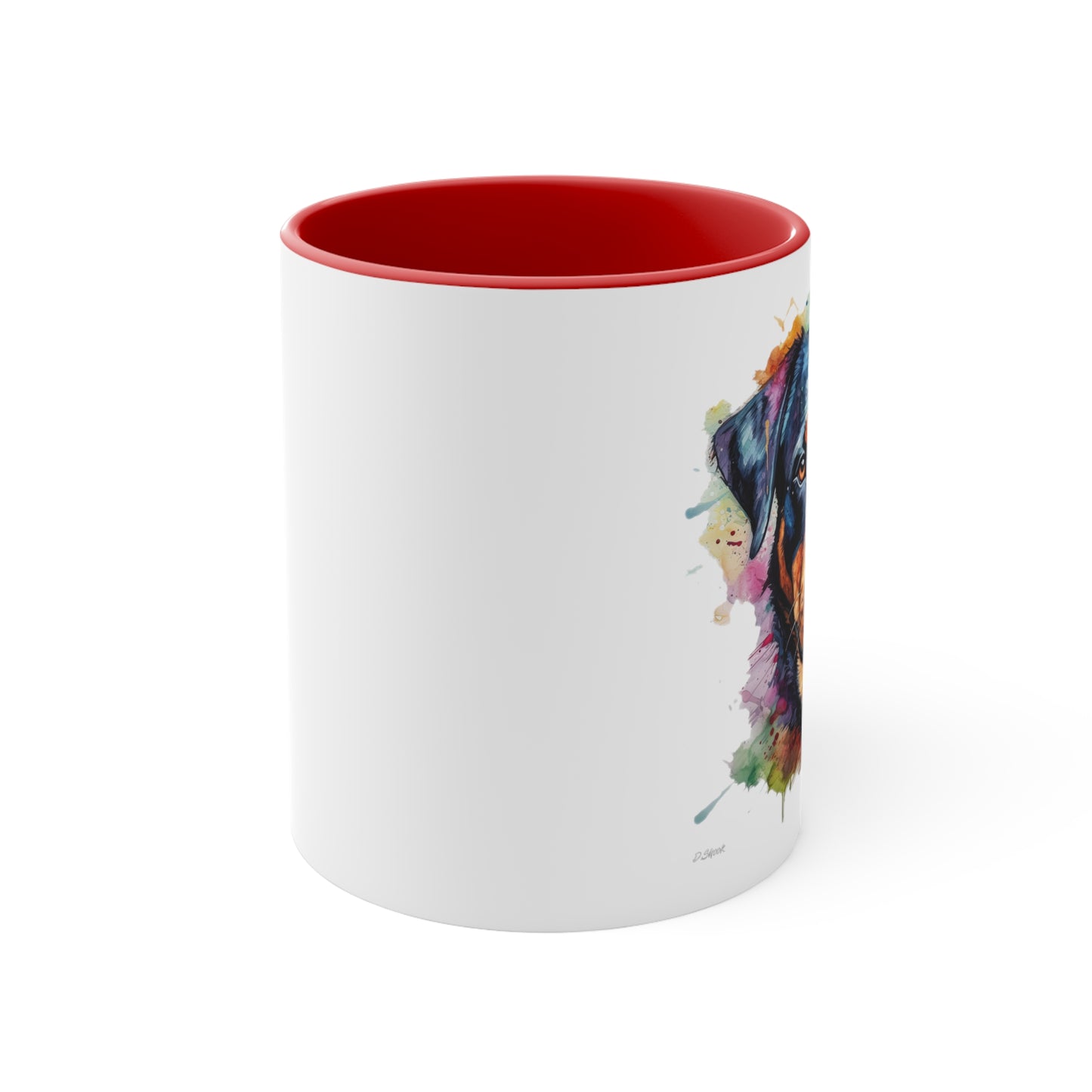 Rottweiler 2 Accent Mugs