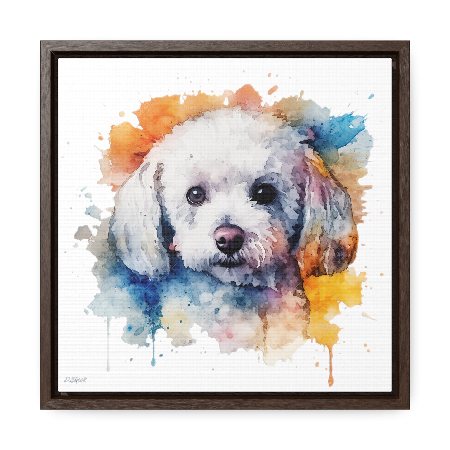 Bichon Frise 3 Gallery Canvas Wraps, Square Frame