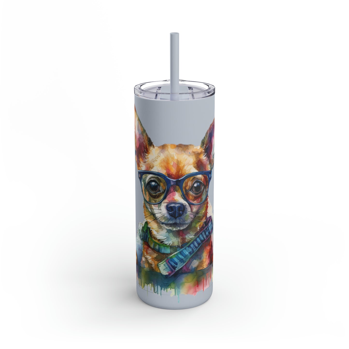 Chihuahua 4 Maars Maker Skinny Matte Tumbler, 20oz