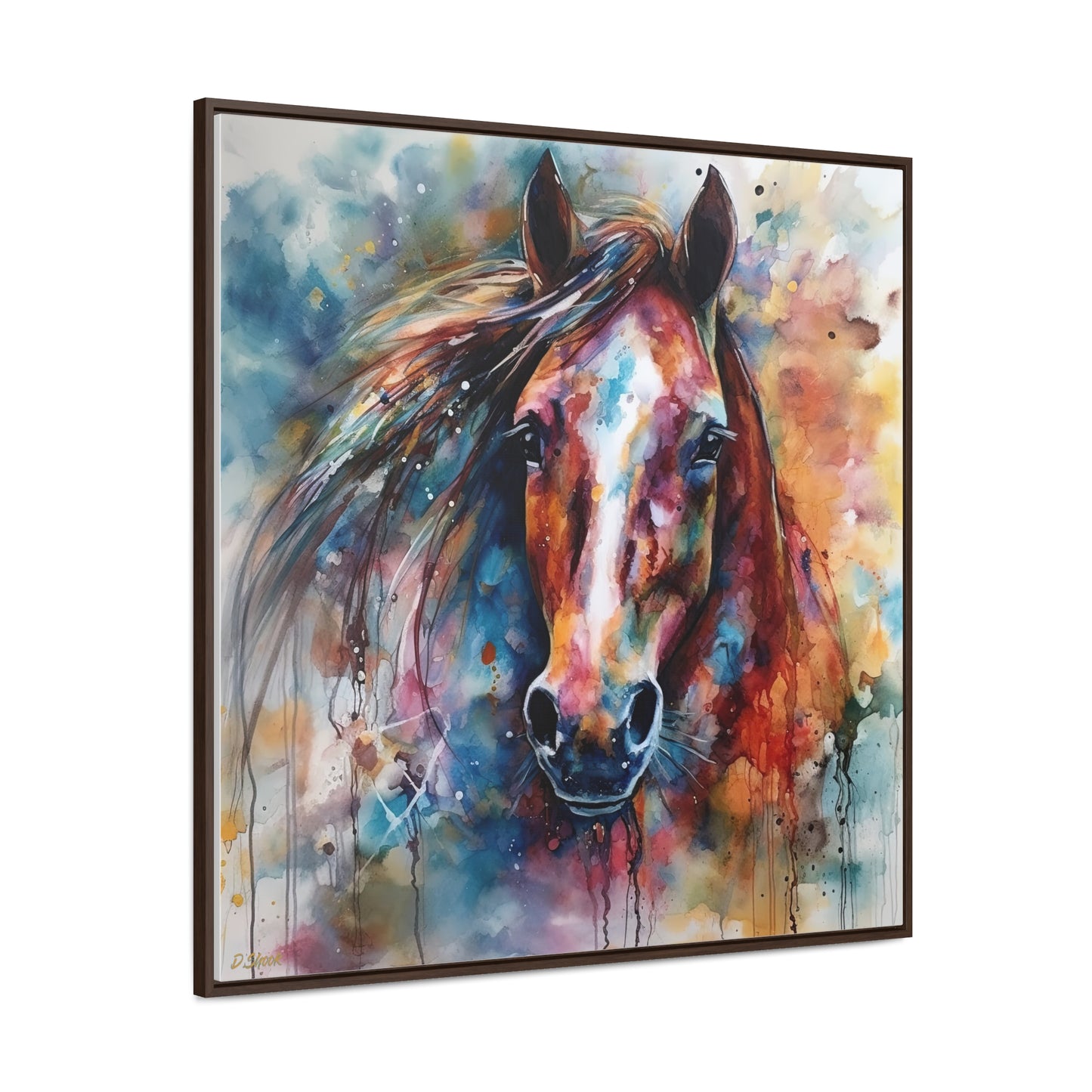Horse Rescue 11 Gallery Canvas Wraps, Square Frame