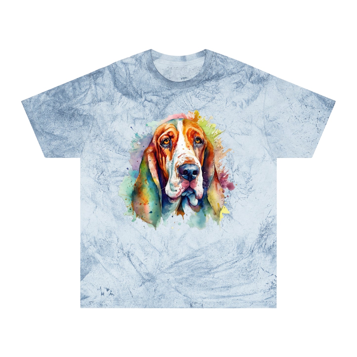 Basset Hound 1 Unisex Color Blast T-Shirt