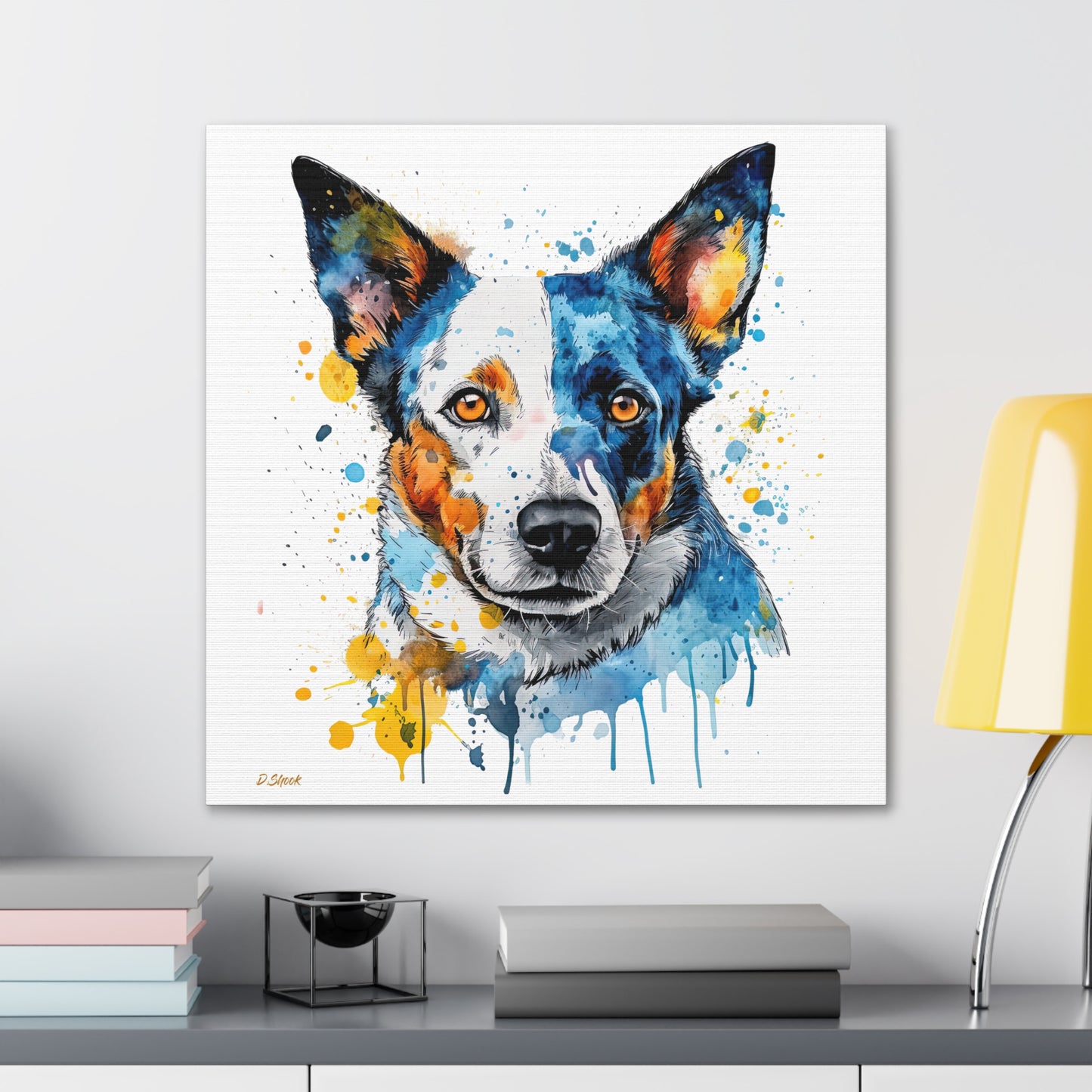 Blue Heeler 2 Canvas Gallery Wraps