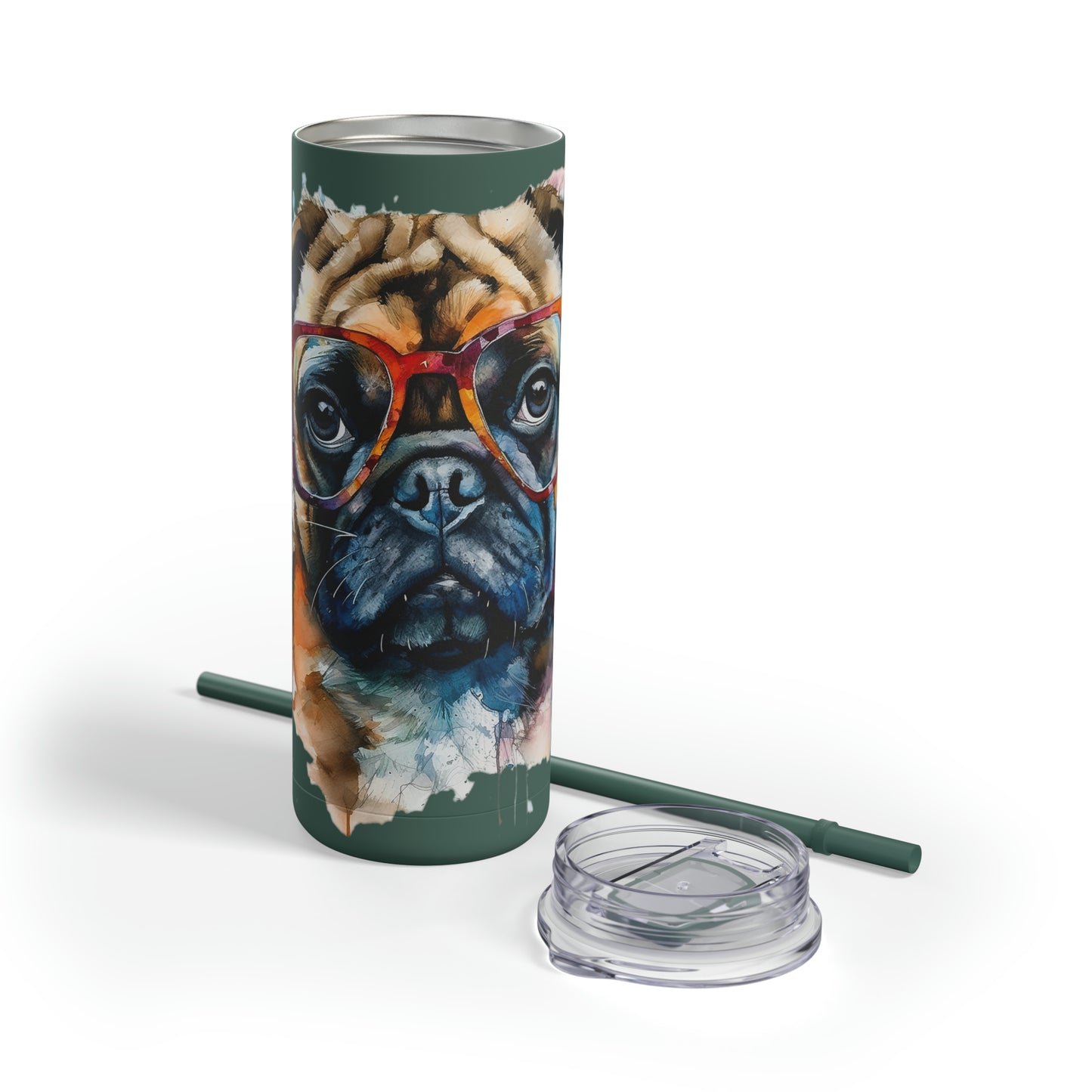 Pug 6 Maars Maker Skinny Matte Tumbler, 20oz