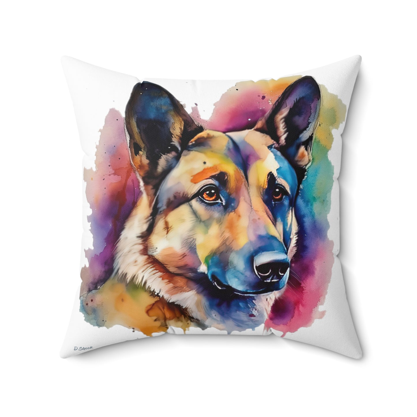 German Sheppard 3B Spun Polyester Square Pillow