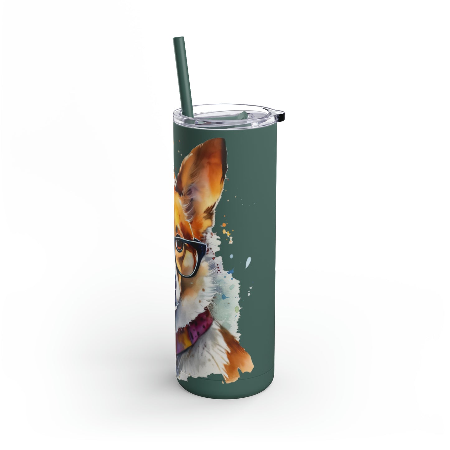 Pembroke Welsh Corgi 4 Maars Maker Skinny Matte Tumbler, 20oz