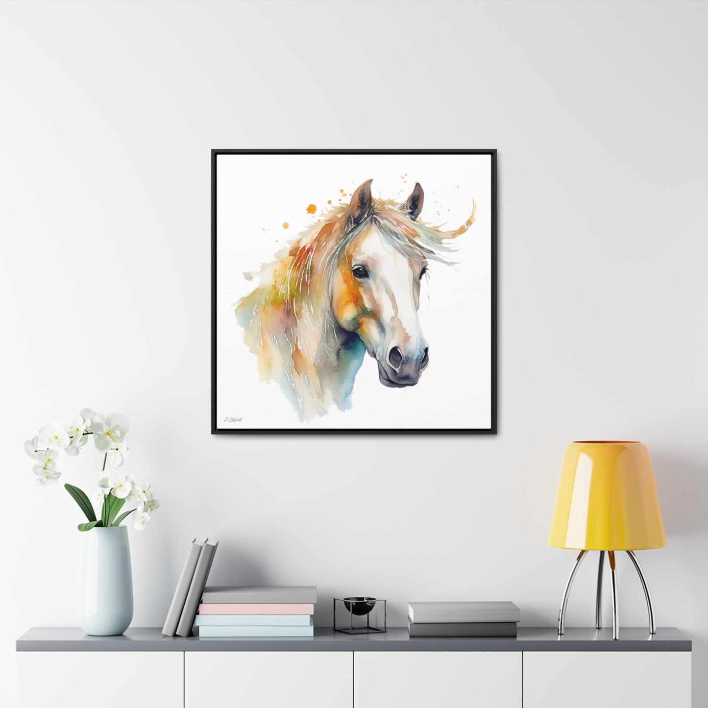 Horse Rescue 21 Gallery Canvas Wraps, Square Frame