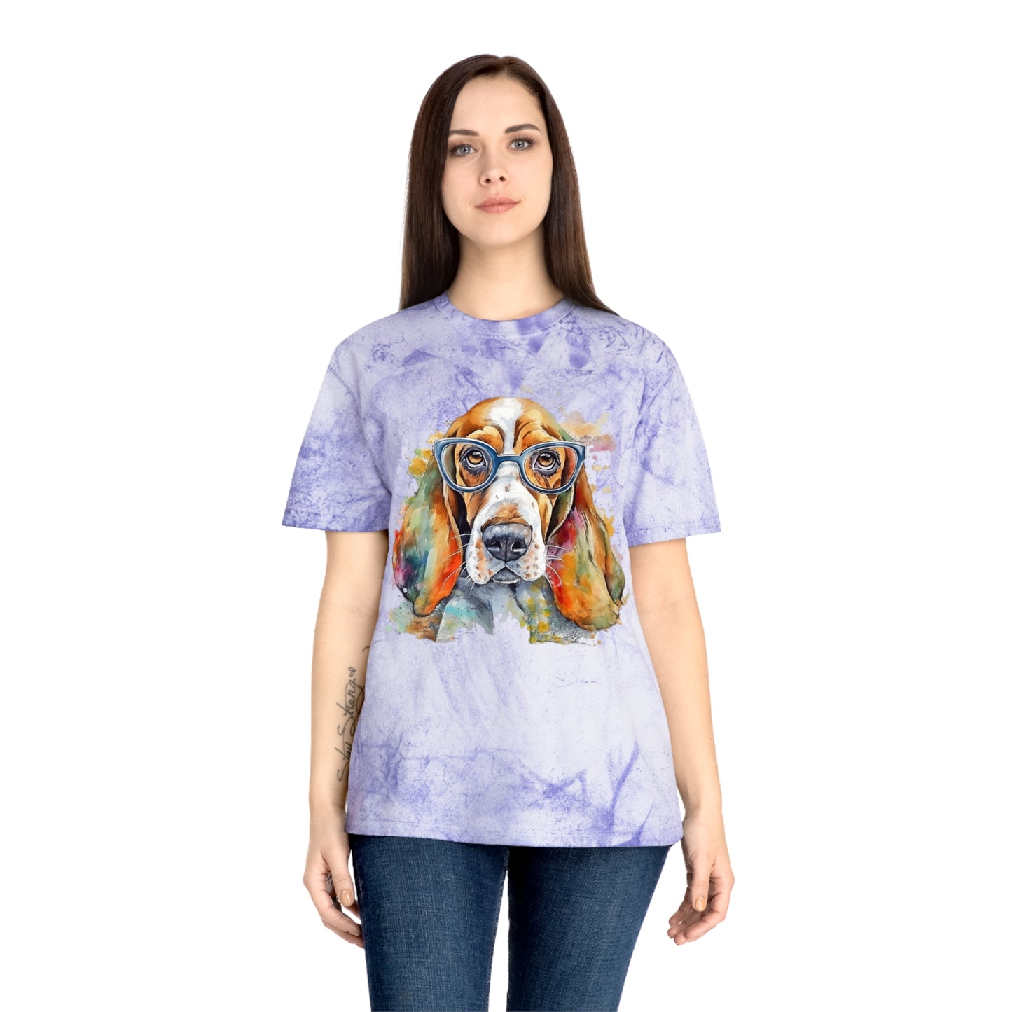 Basset Hound 5 Unisex Color Blast T-Shirt