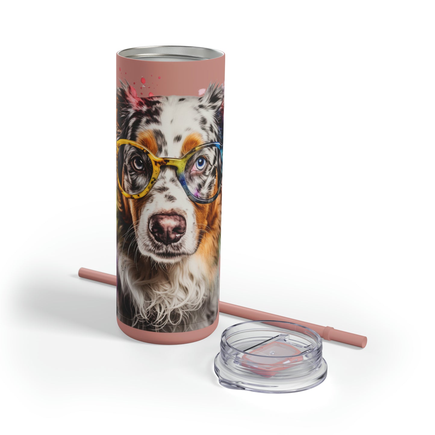 Australian Shepherd 4 Maars Maker Skinny Matte Tumbler, 20oz