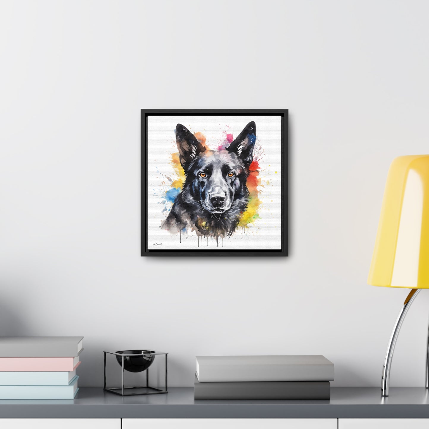 German Sheppard 21 Gallery Canvas Wraps, Square Frame
