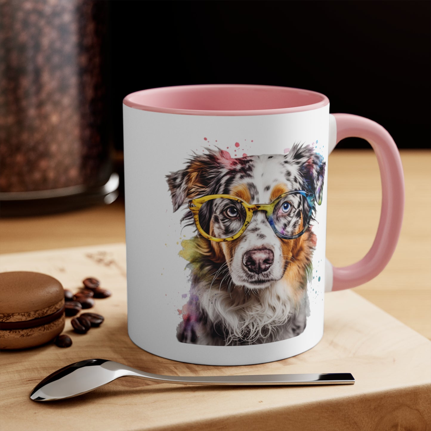 Australian Shepherd 4 Accent Mugs