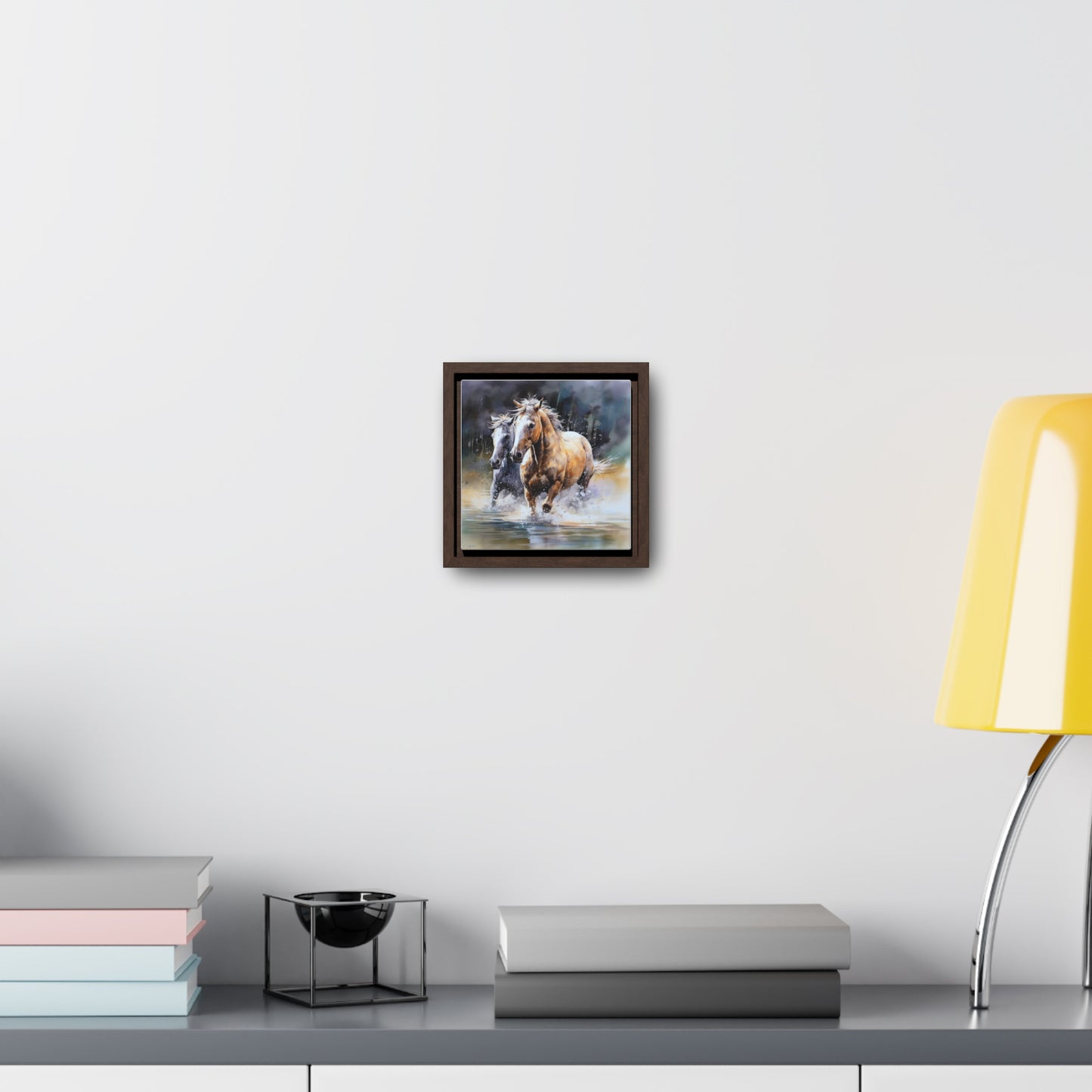 Horse Rescue 18 Gallery Canvas Wraps, Square Frame